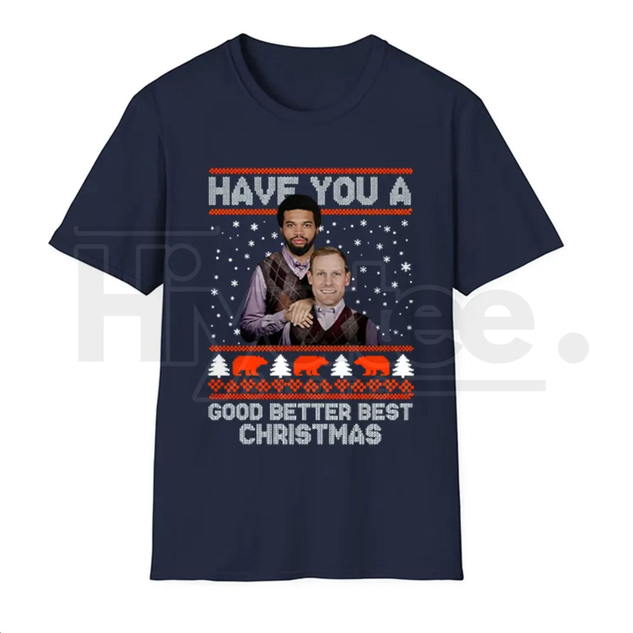 Good Better Best Christmas Football Ugly Pattern Classic T-Shirt – Retro Sports Game Day Tee