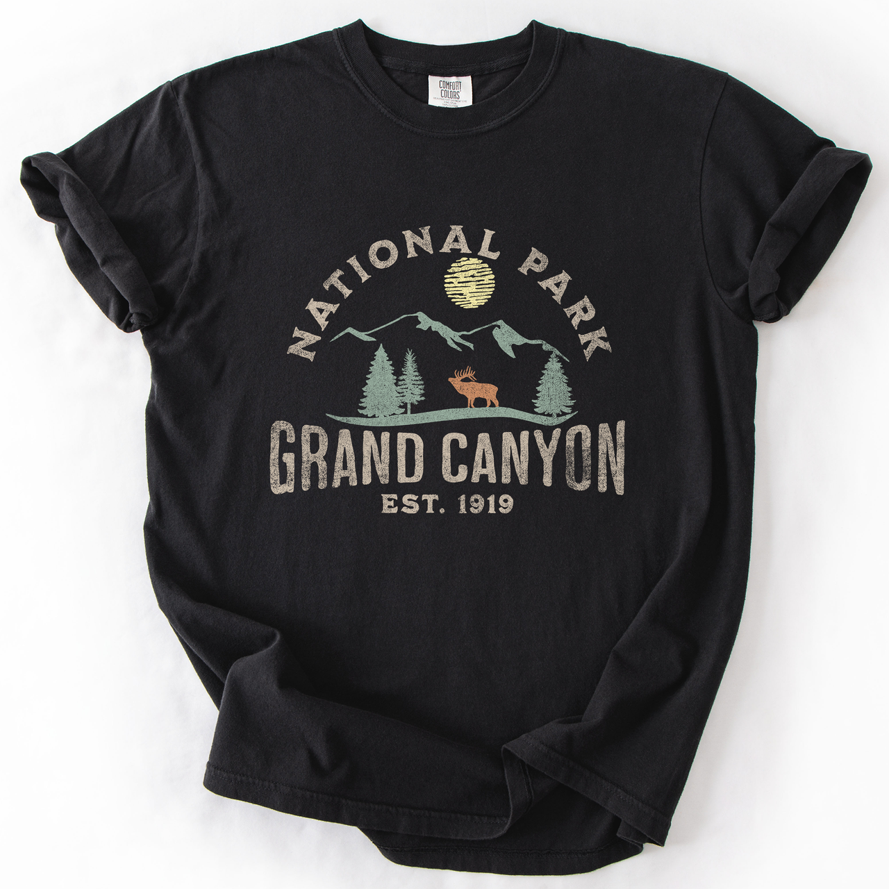 Grand Canyon National Park Nature Outdoors Camping Hiking Adventure Trails Comfort Colors Tee