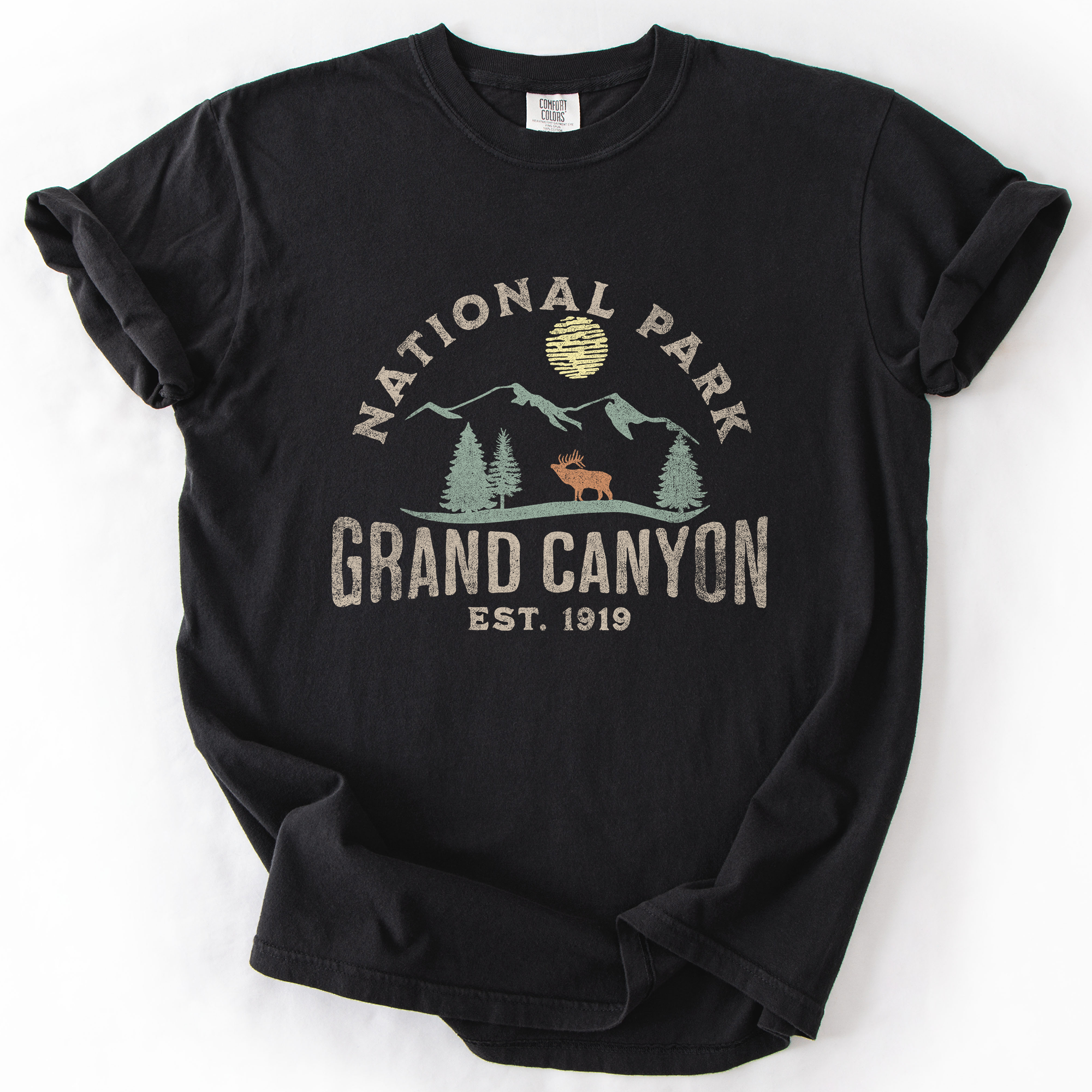 Grand Canyon National Park Nature Outdoors Camping Hiking Adventure Trails Comfort Colors Tee