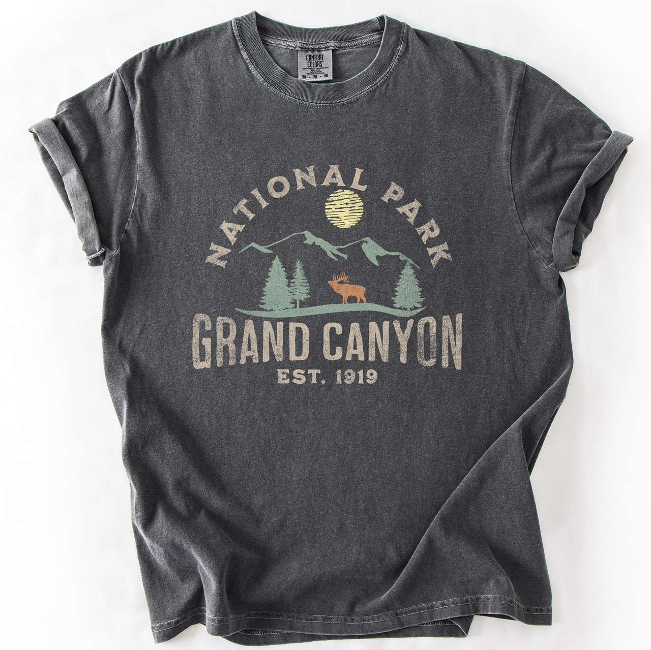 Grand Canyon National Park Nature Outdoors Camping Hiking Adventure Trails Comfort Colors Tee