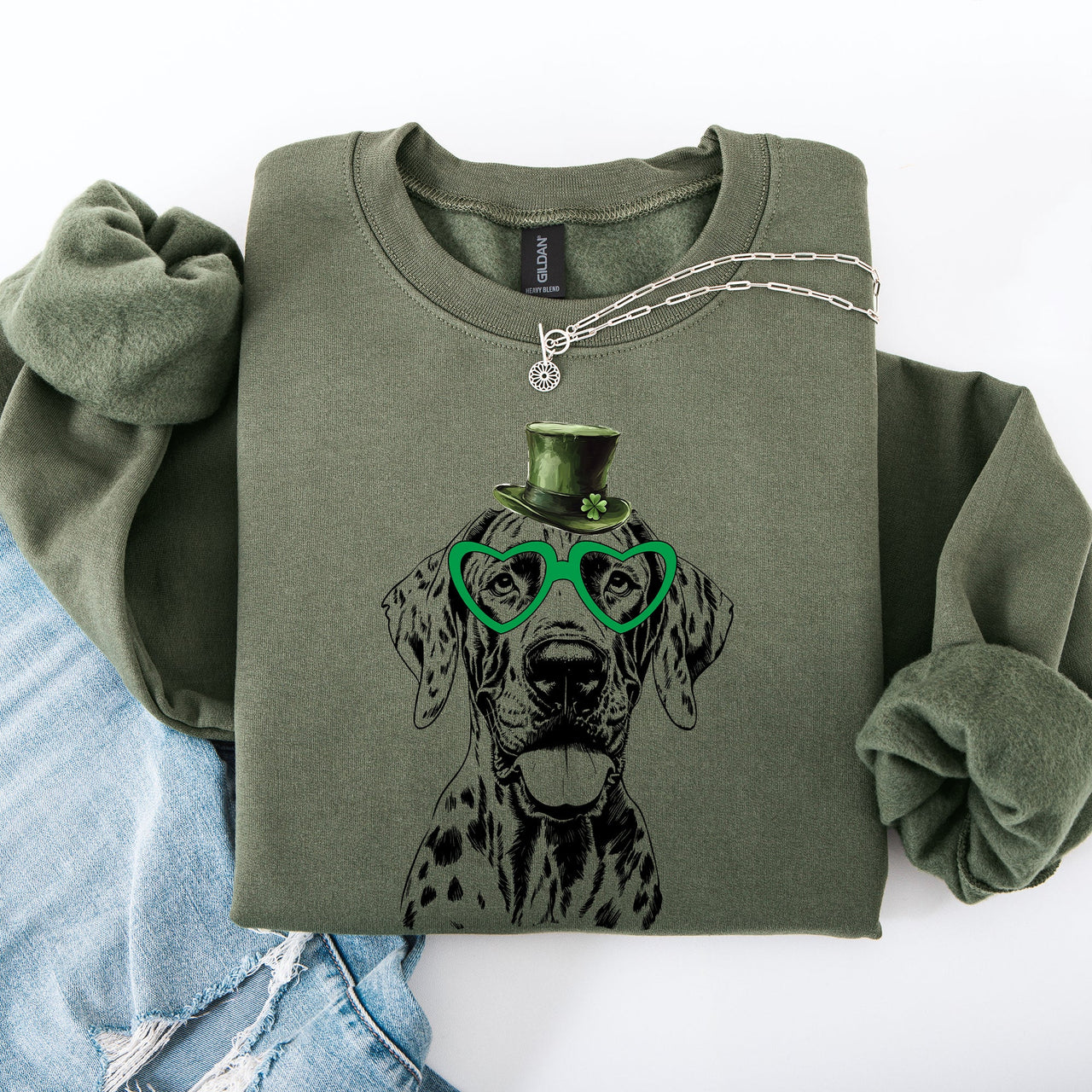 Great Dane St Patrick's Day Lucky Irish Pride Edition Heritage Cozy Classic Sweatshirt