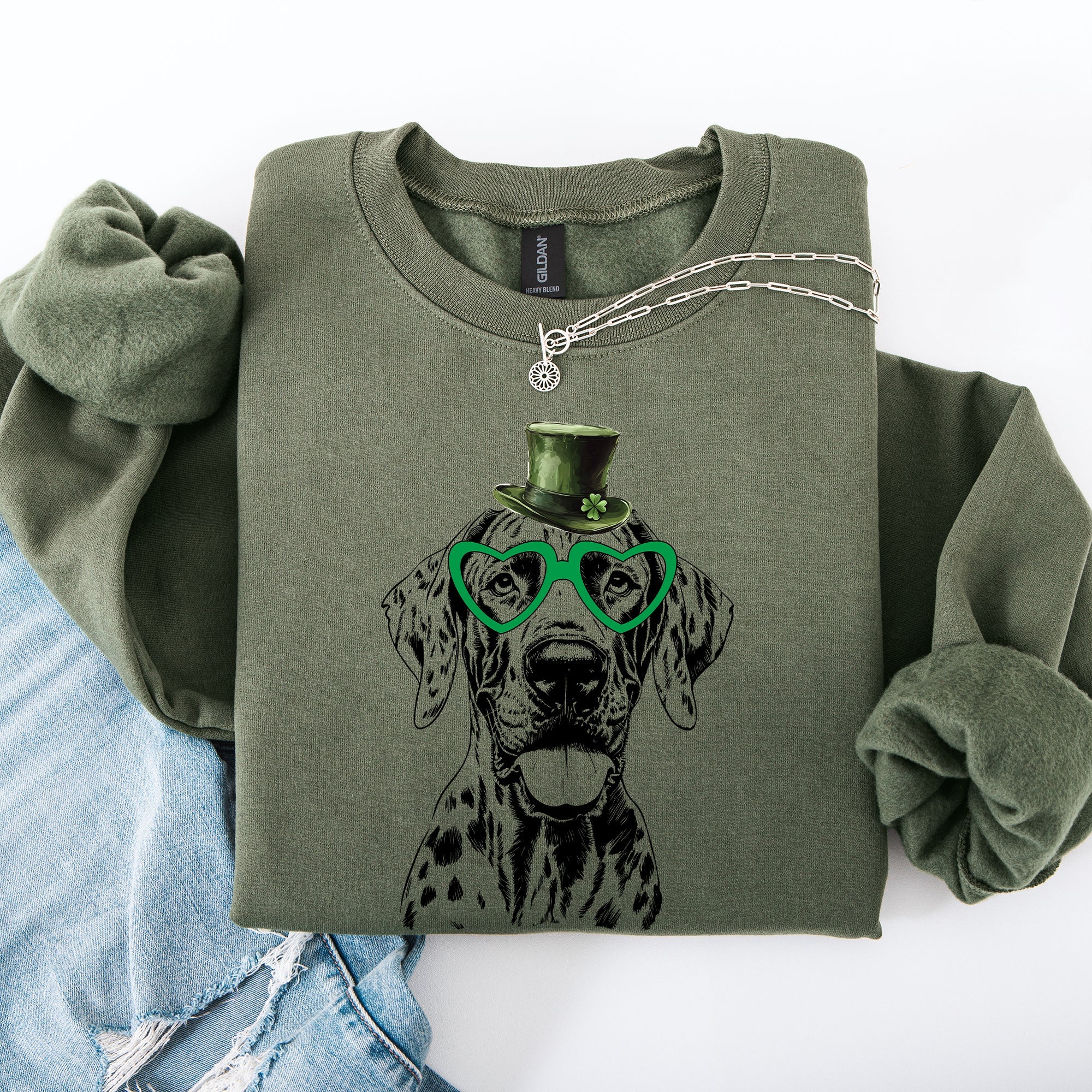 Great Dane St Patrick's Day Lucky Irish Pride Edition Heritage Cozy Classic Sweatshirt