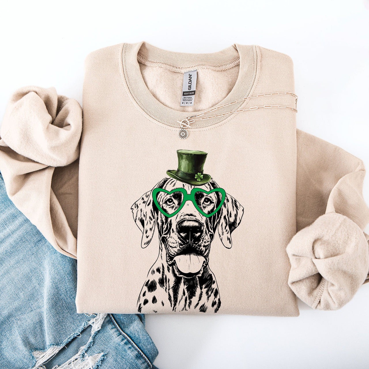 Great Dane St Patrick's Day Lucky Irish Pride Edition Heritage Cozy Classic Sweatshirt