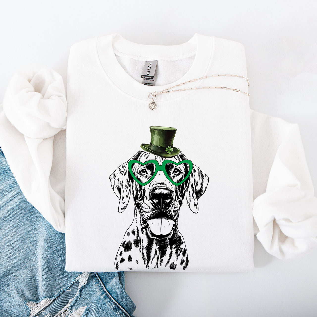 Great Dane St Patrick's Day Lucky Irish Pride Edition Heritage Cozy Classic Sweatshirt