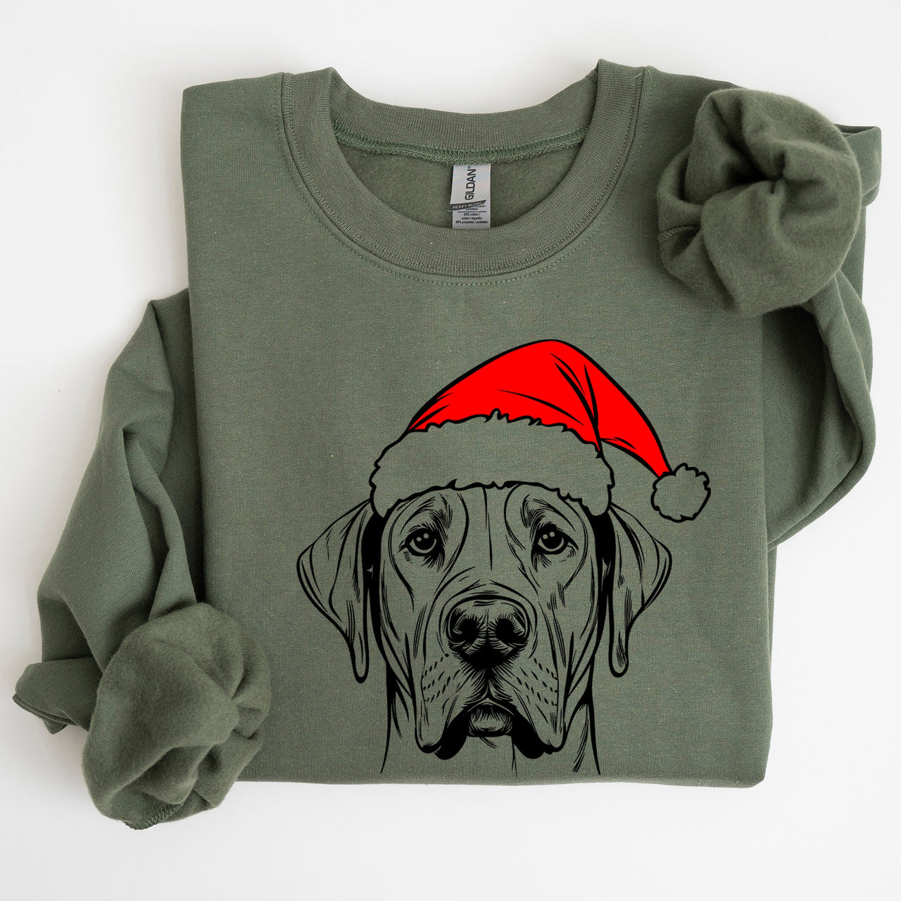 Great Dane Santa Claus Christmas Dog Lover Holiday Edition Cozy Premium Festive Sweatshirt