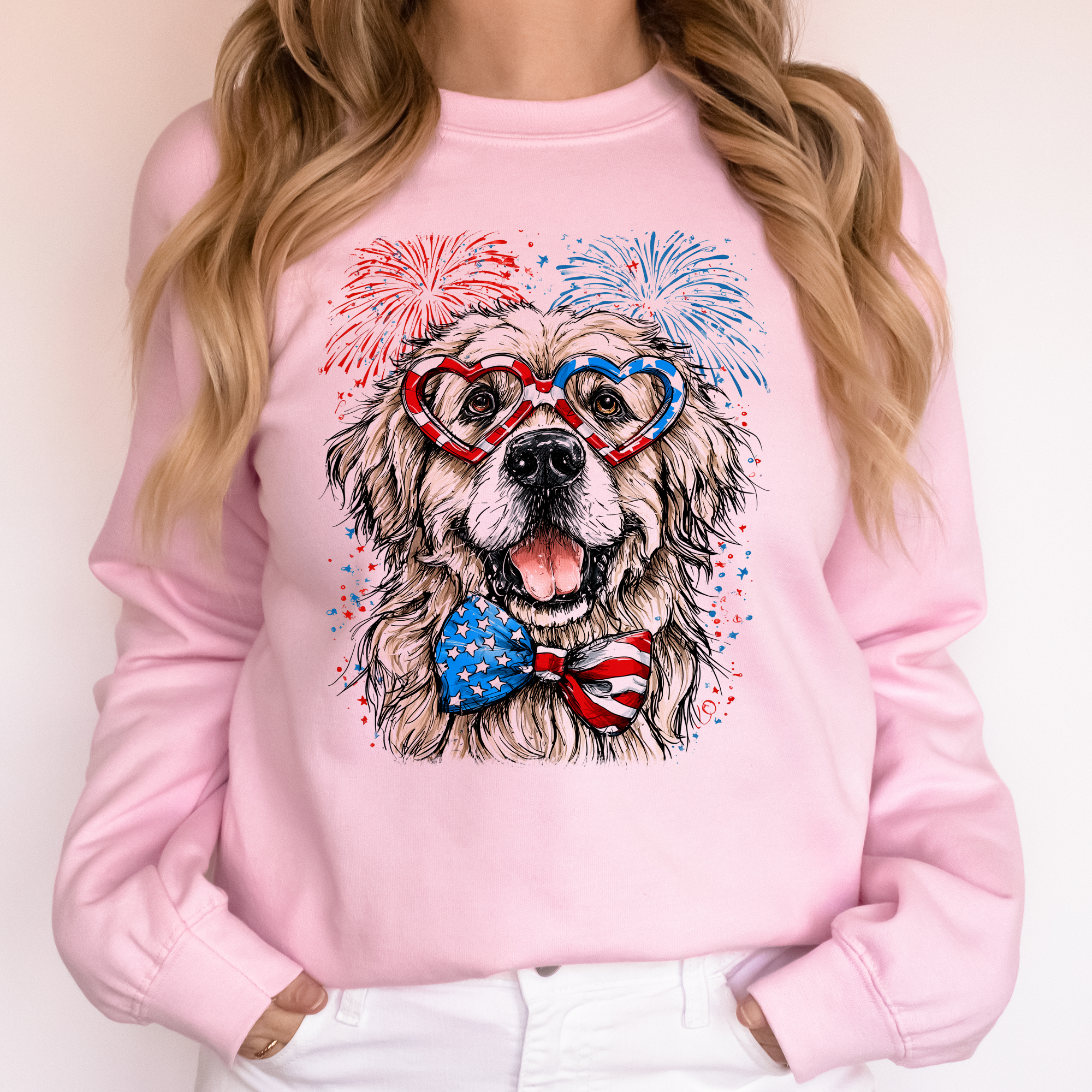 Great Pyrenees Patriotic Dog USA Flag Pride For Pet Lovers Fourth Of July Sweatshirt