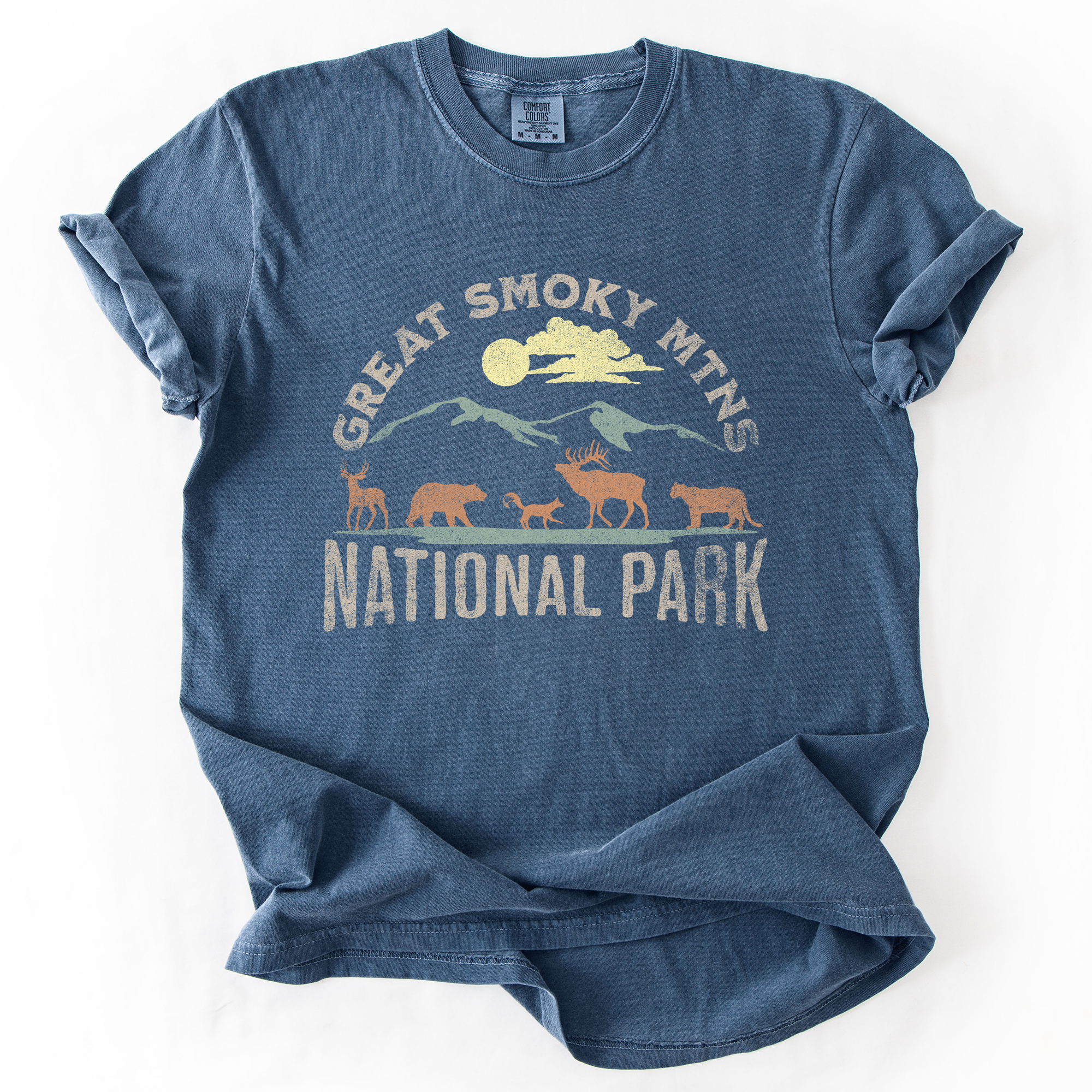 Great Smoky Mountains National Park Nature Outdoors Camping Hiking Comfort Colors Tee