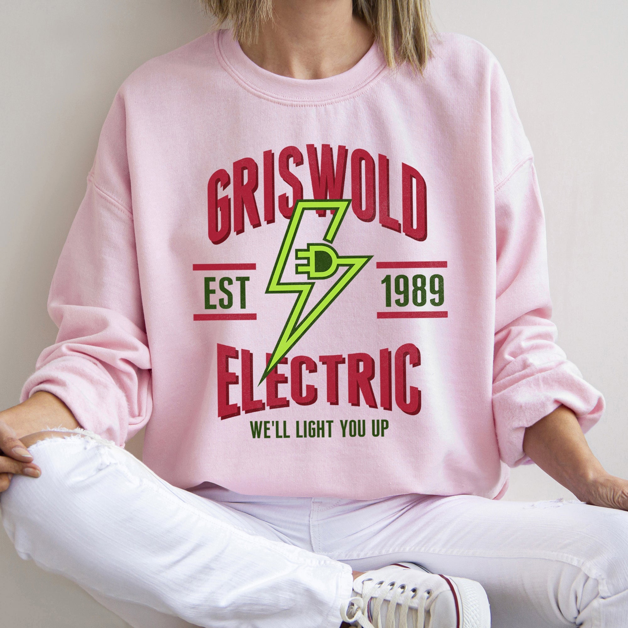 Griswold Electric Company Vintage Crest Logo Graphic Embroidered Premium Sweatshirt
