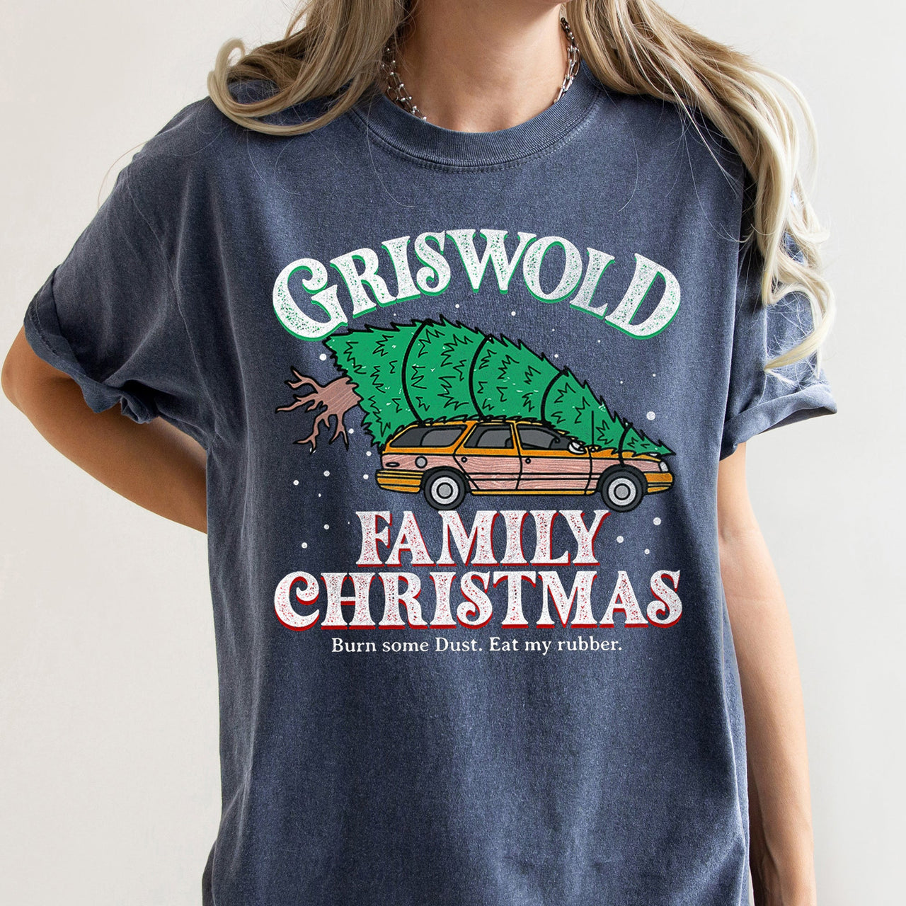 Griswold Family Christmas Tree Vacation Retro Classic Movie Holiday Comfort Colors Tee