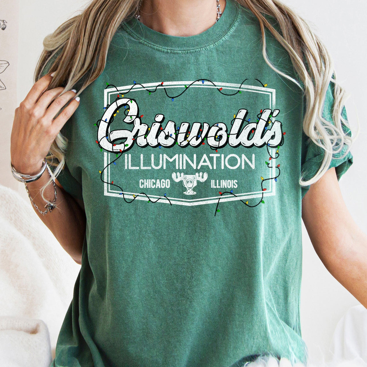 Griswold's Illumination Christmas Vacation Retro Classic Movie Comfort Colors Tee