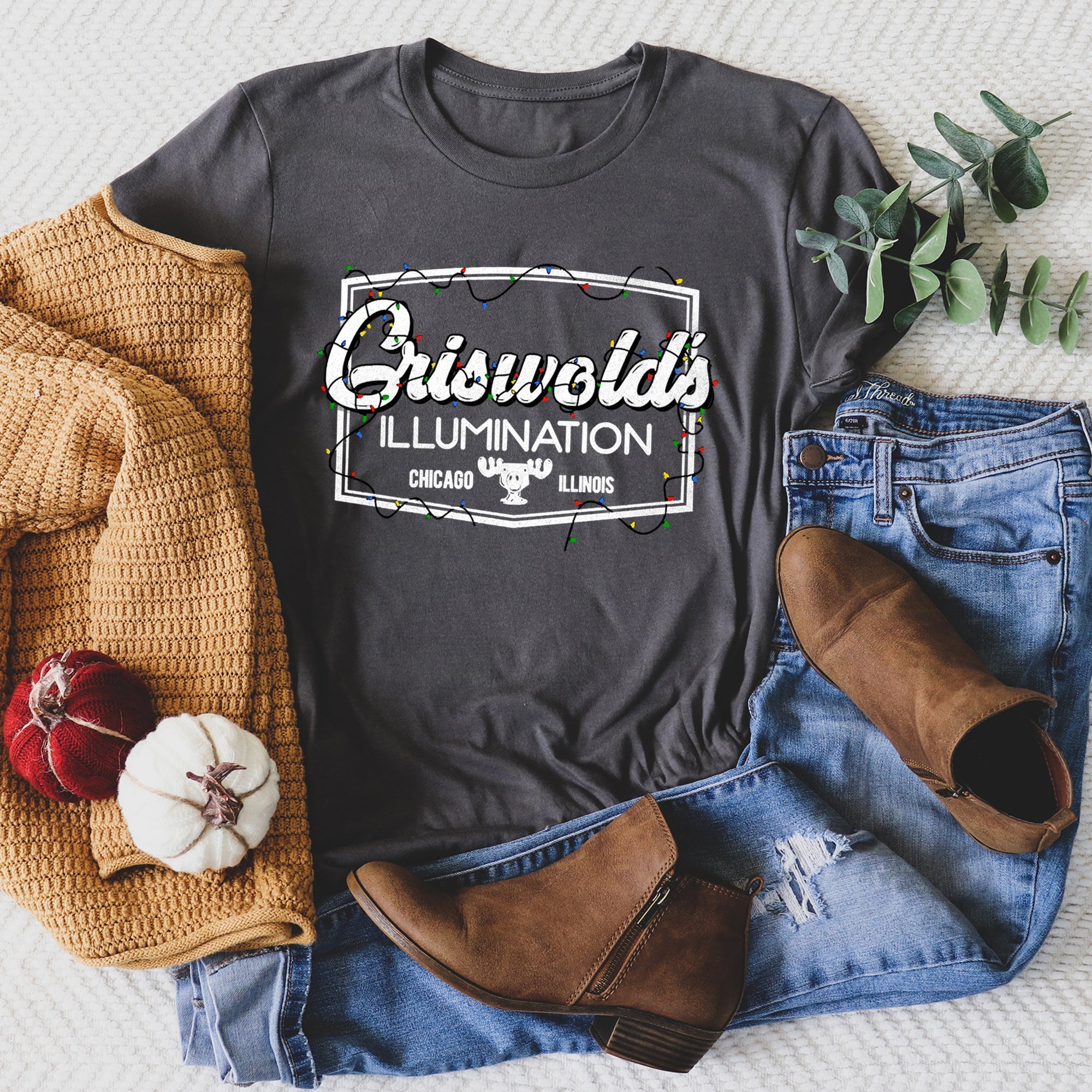 Griswold's Illumination Christmas Vacation Retro Classic Movie Limited Edition Graphic Tee