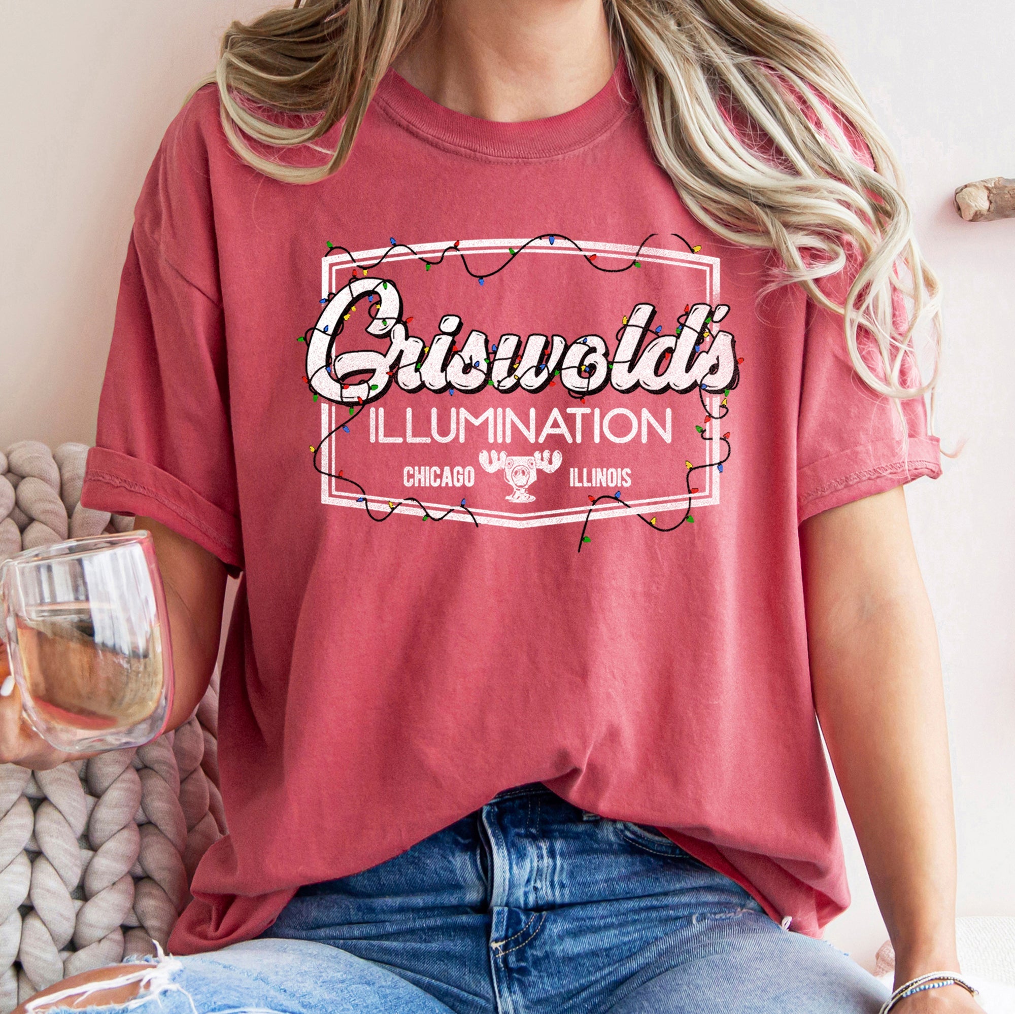 Griswold's Illumination Christmas Vacation Retro Classic Movie Comfort Colors Tee
