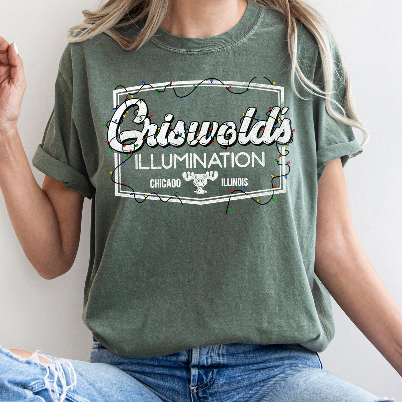 Griswold's Illumination Christmas Vacation Retro Classic Movie Comfort Colors Tee