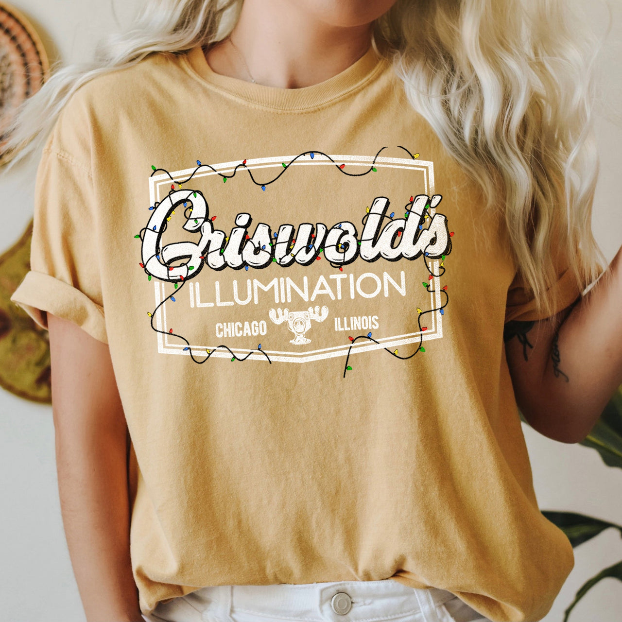 Griswold's Illumination Christmas Vacation Retro Classic Movie Comfort Colors Tee