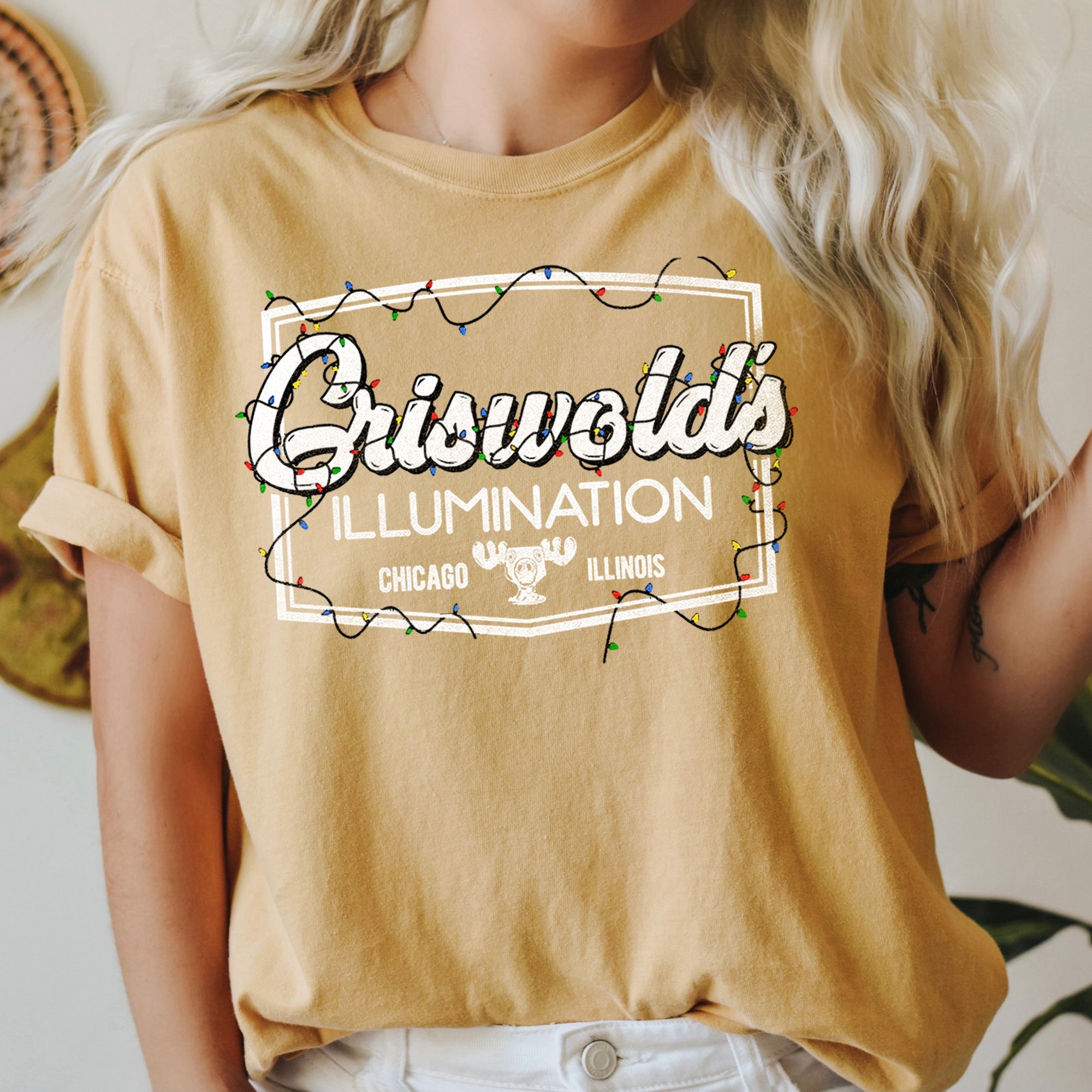 Griswold's Illumination Christmas Vacation Retro Classic Movie Comfort Colors Tee