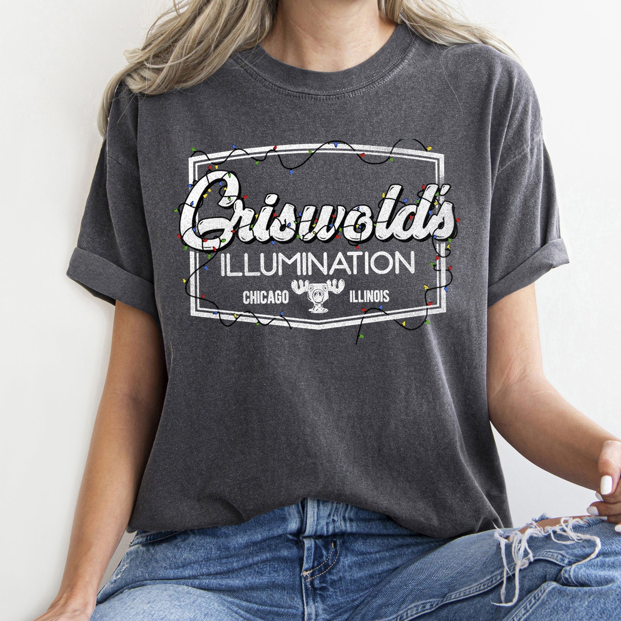 Griswold's Illumination Christmas Vacation Retro Classic Movie Comfort Colors Tee