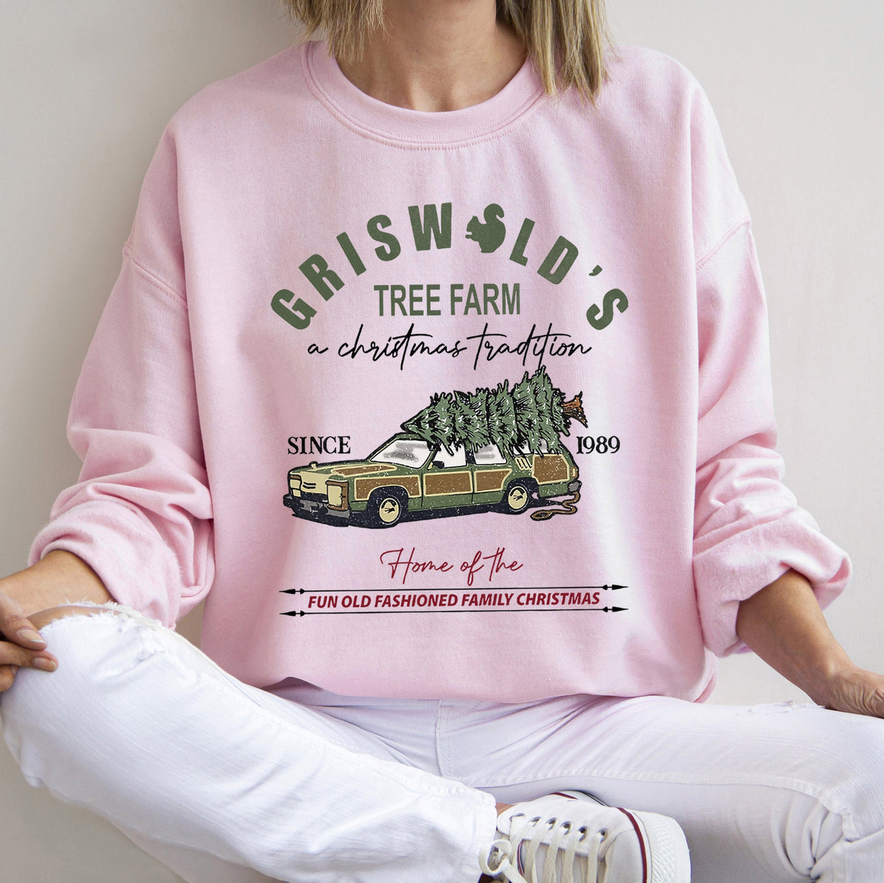 Griswold's Tree Farm Squirrel Christmas Holiday Edition Graphic Collection Sweatshirt