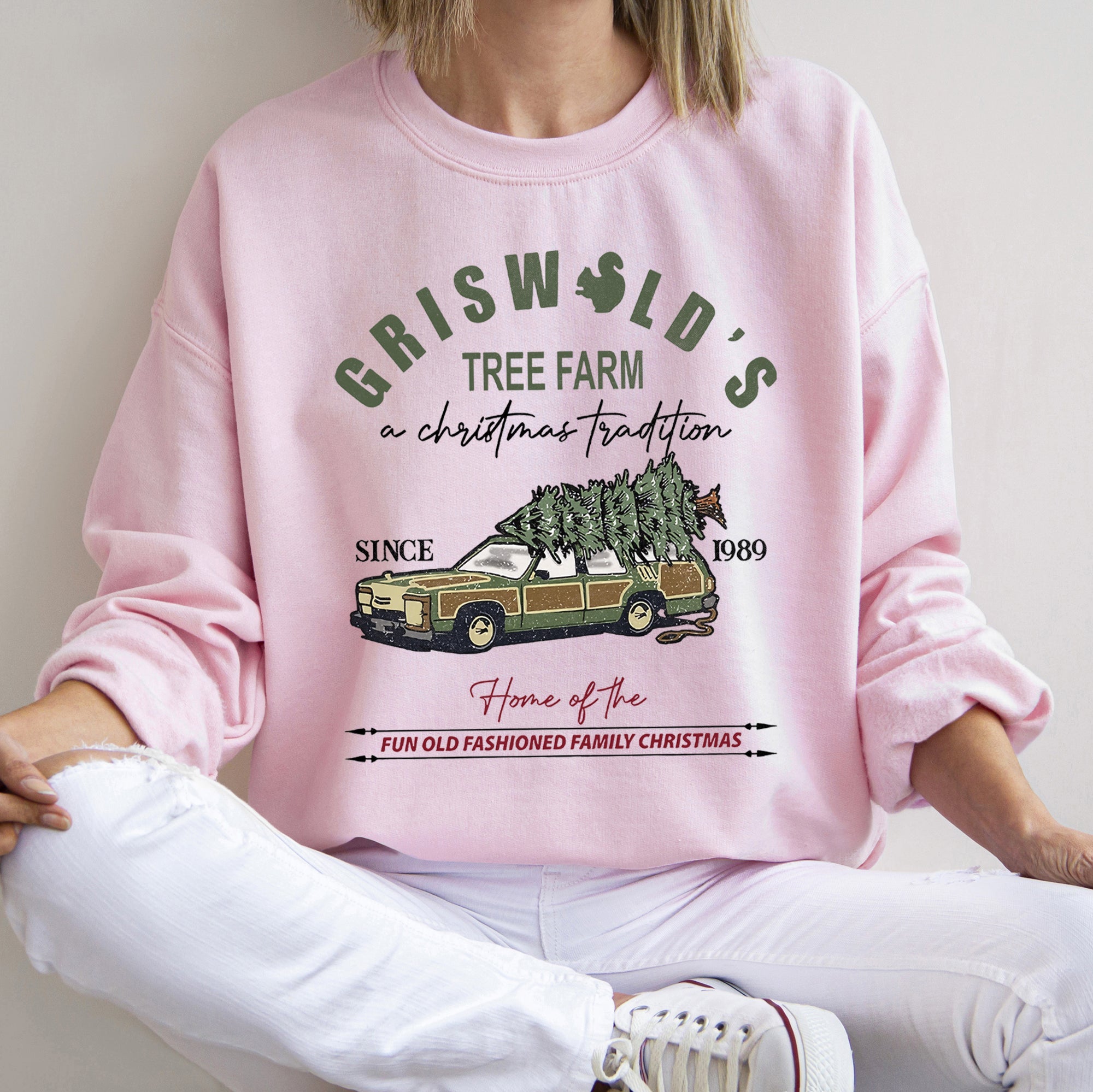 Griswold's Tree Farm Squirrel Christmas Holiday Edition Graphic Collection Sweatshirt