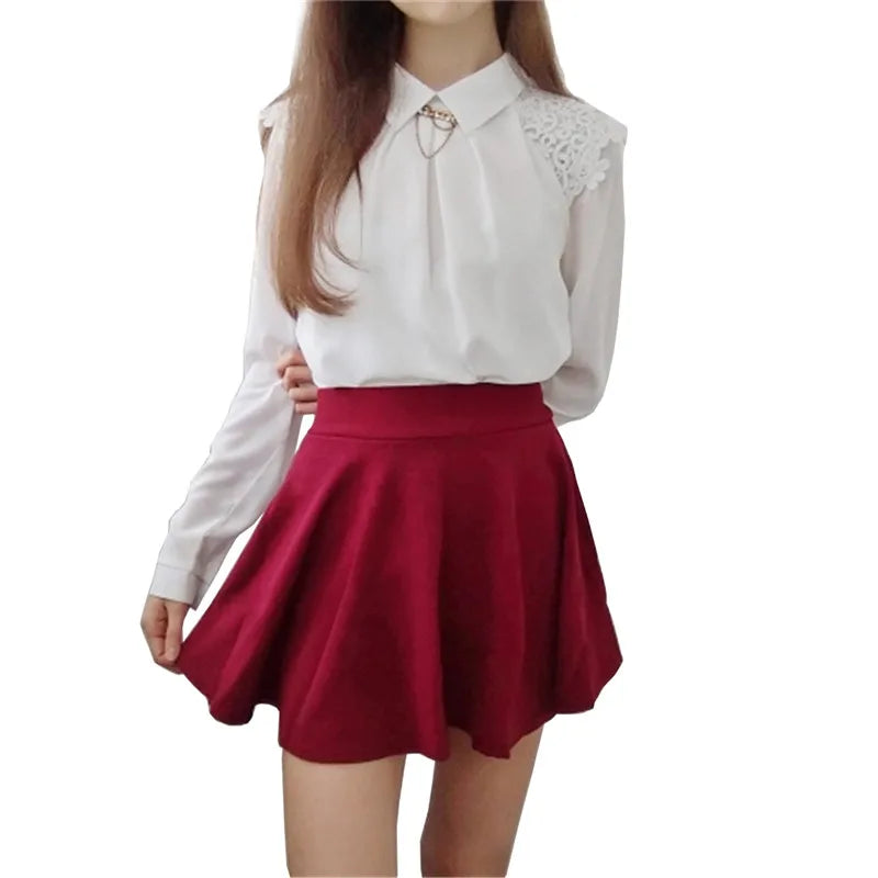 2026 Summer Style Women Skirt Solid Color Sexy High Waist Midi Pleated Skirts Stripe Black School Korean Mini A-line Saia