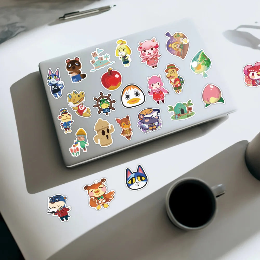 10/30/50/100pcs Cute Game Animal Crossing Graffiti Stickers Cartoon Decals Scrapbook Diary Laptop Phone DIY Sticker for Kids Toy