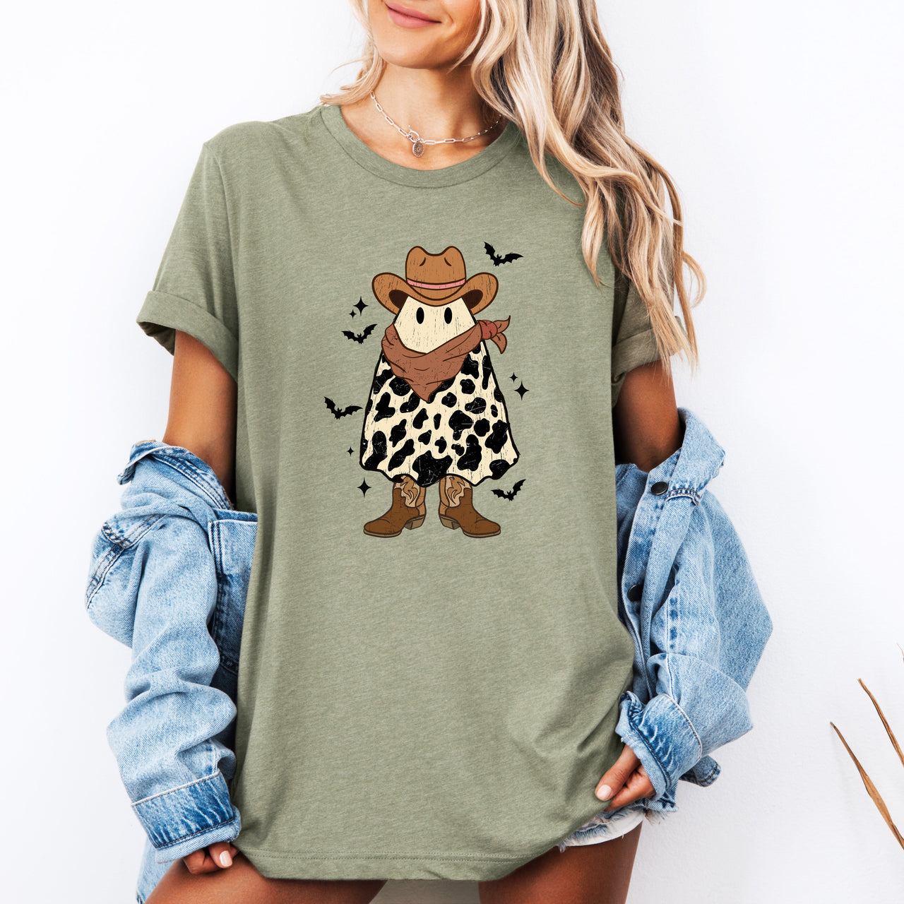 Halloween Ghost Cowboy Western Frontier Spirit Vintage Edition Collectible Graphic Tee