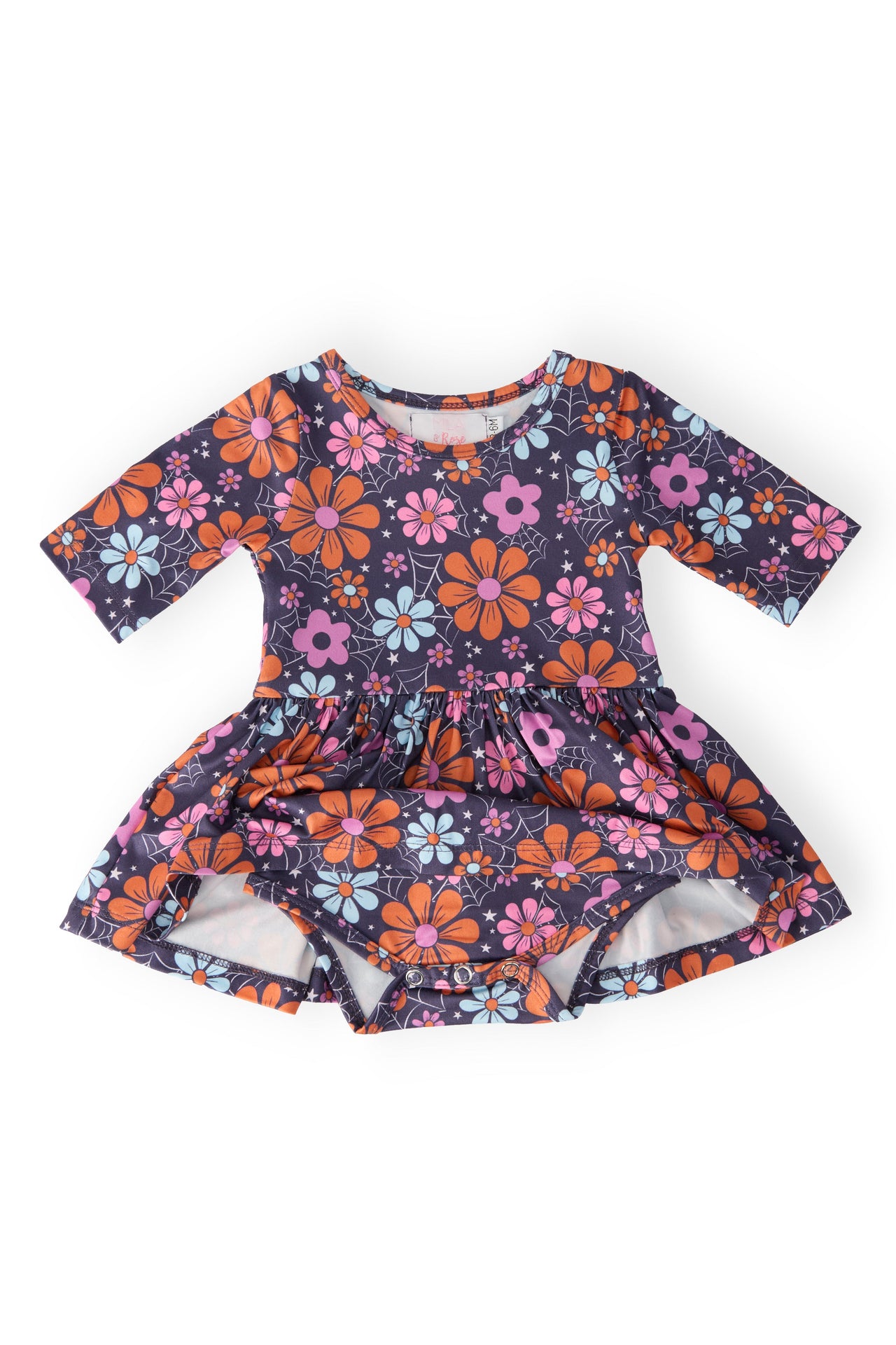 Haunted Garden 3/4 Sleeve Twirl Bodysuit