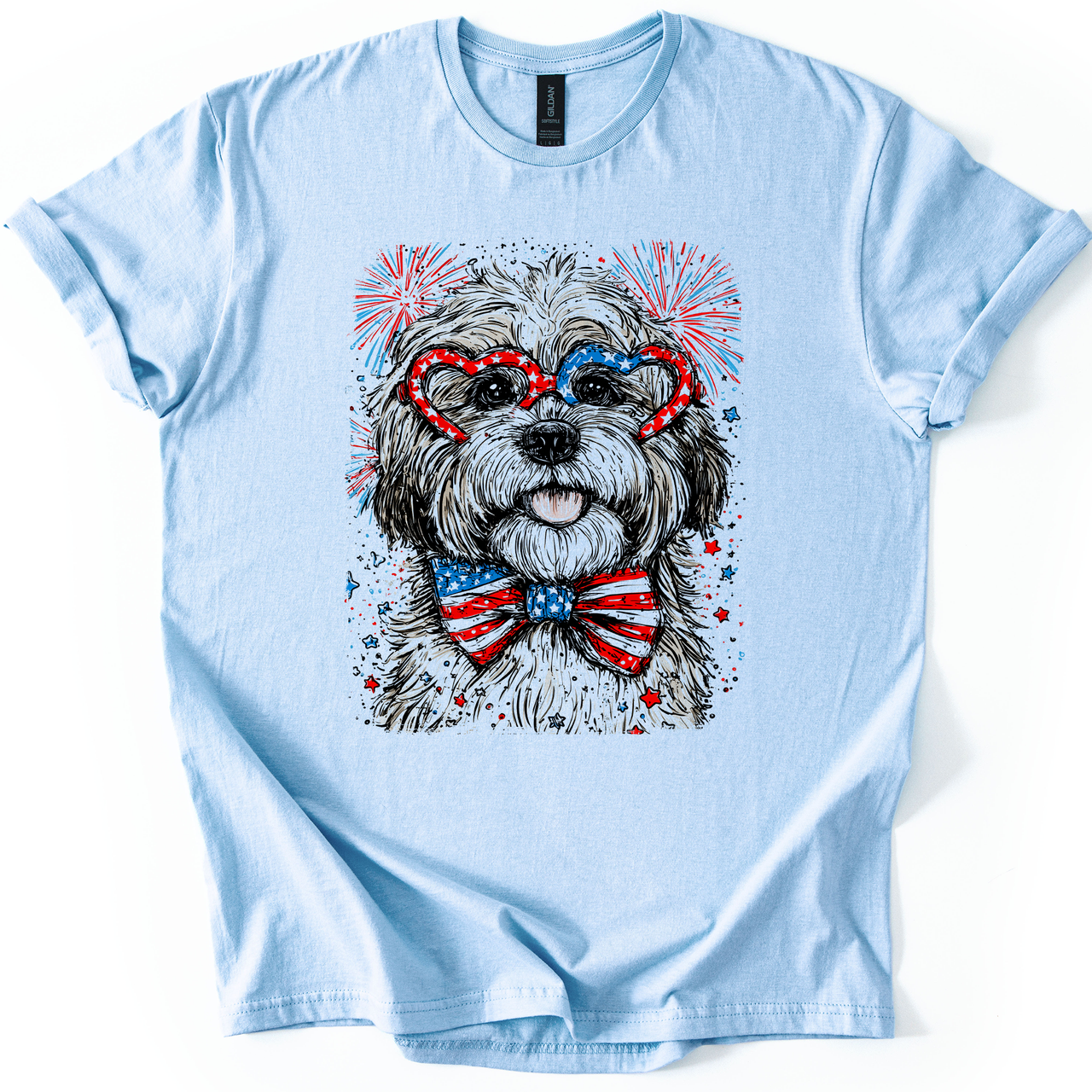 Havanese Patriotic Dog Graphic Tee