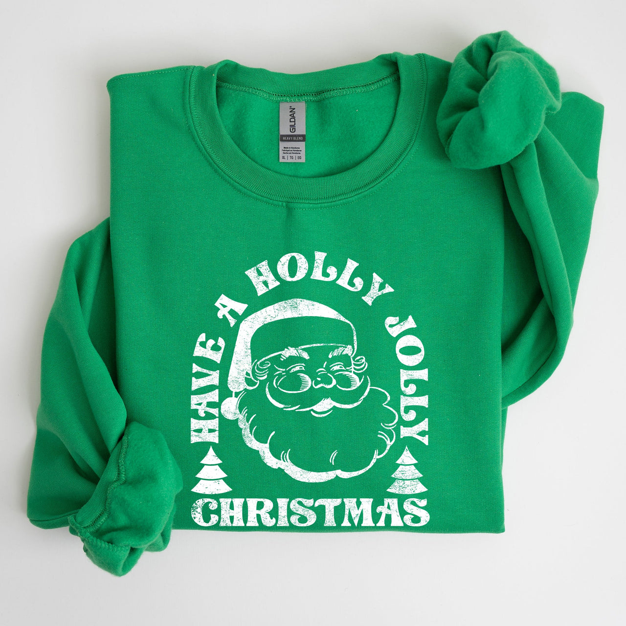 Have A Holly Jolly Christmas Classic Retro Santa Winter Xmas Cozy Vintage Holiday Spirit Sweatshirt