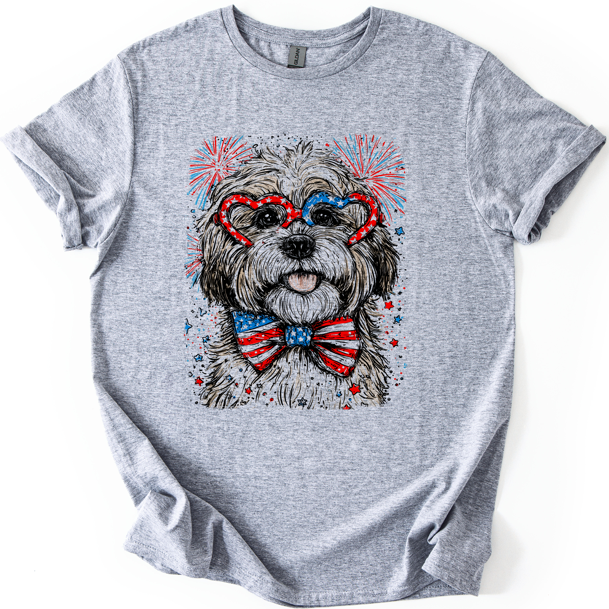 Havanese Patriotic Dog Graphic Tee