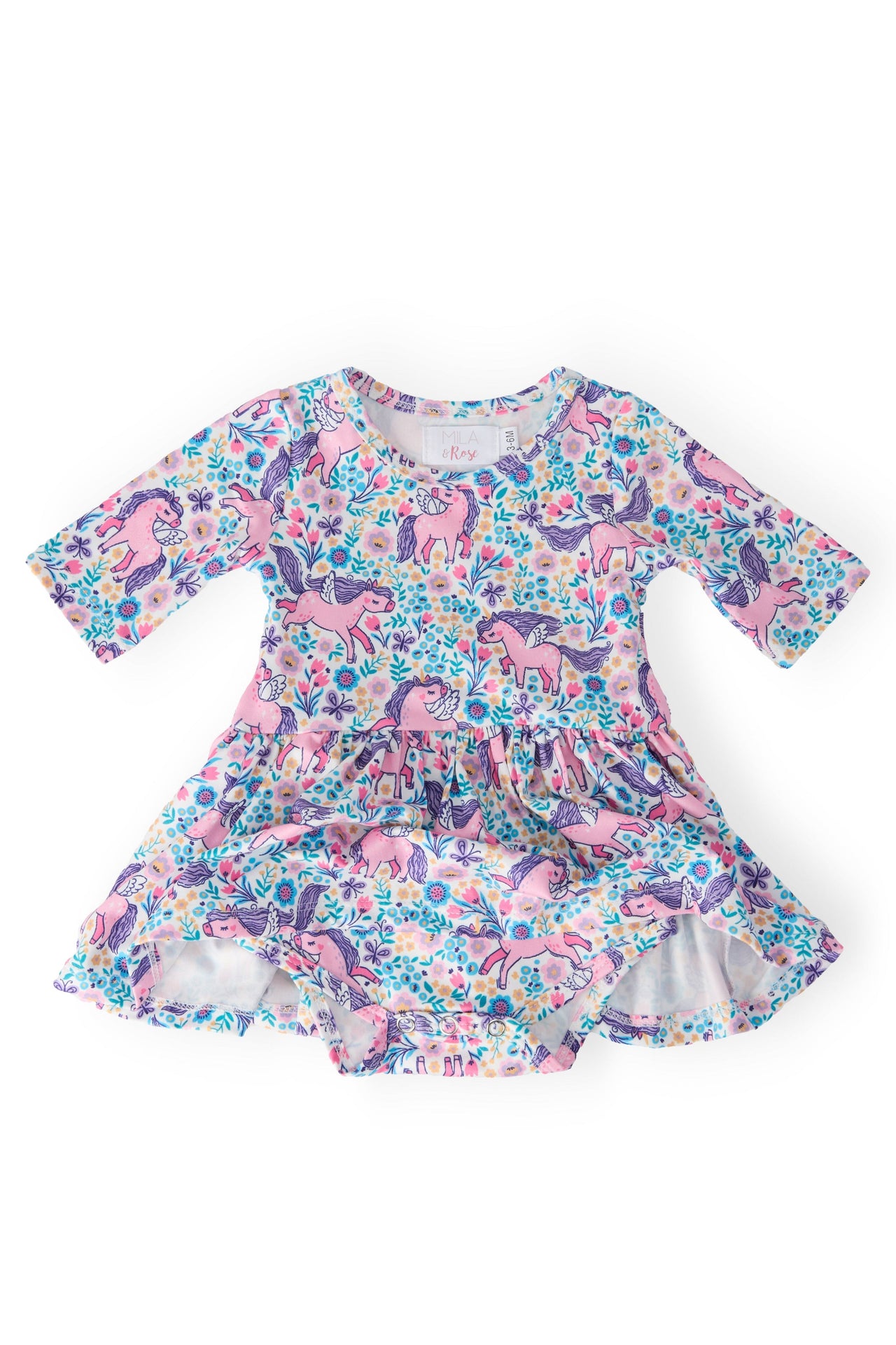 Head in the Clouds 3/4 Sleeve Twirl Bodysuit