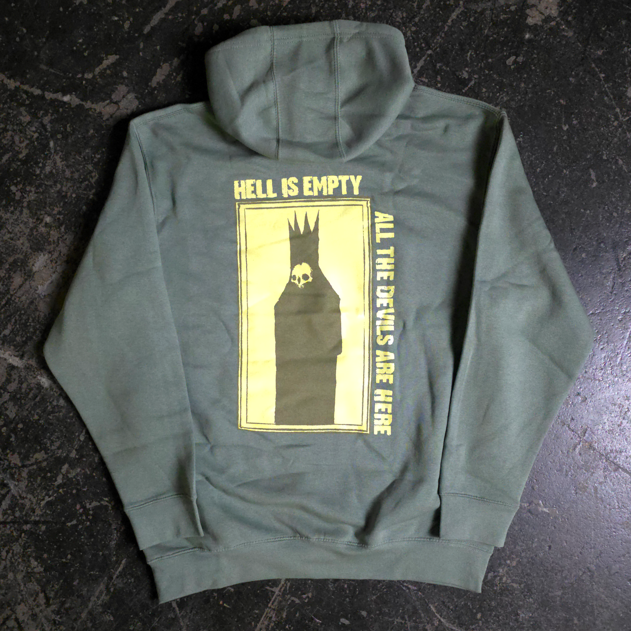Hell is Empty Pullover Hoodie Sage