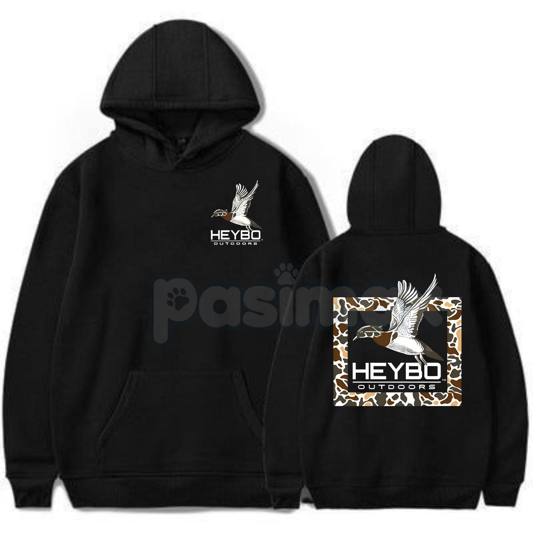 Heybo Outdoors Hoodie – Classic Hunting & Fishing Apparel Pullover, Essential Active Lifestyle Gear, Unisex