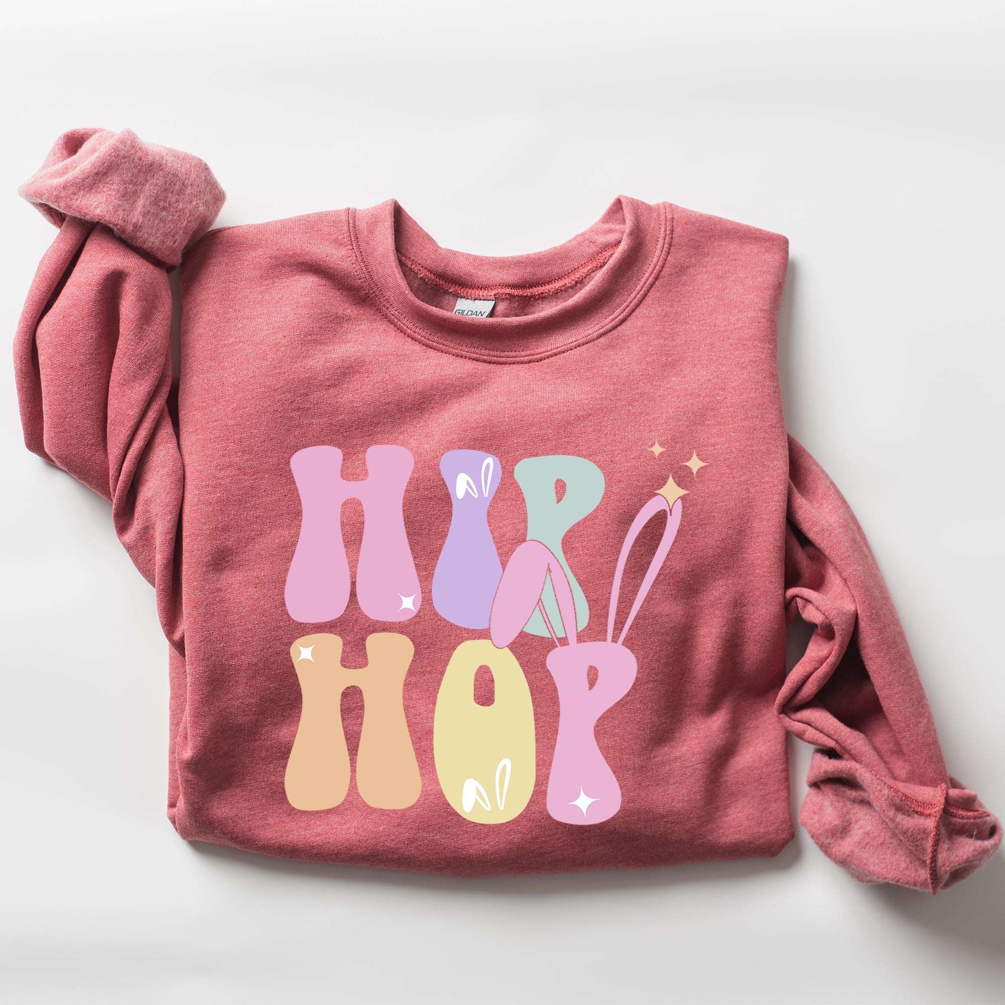 Hip Hop Retro Easter Bunny Rabbit Nostalgic Graphic Print Edition Limited Collection Sweatshirt