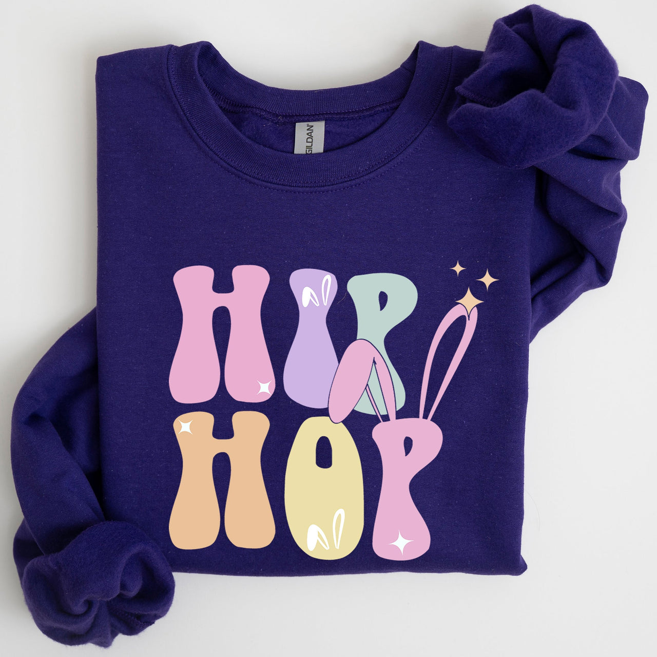 Hip Hop Retro Easter Bunny Rabbit Nostalgic Graphic Print Edition Limited Collection Sweatshirt