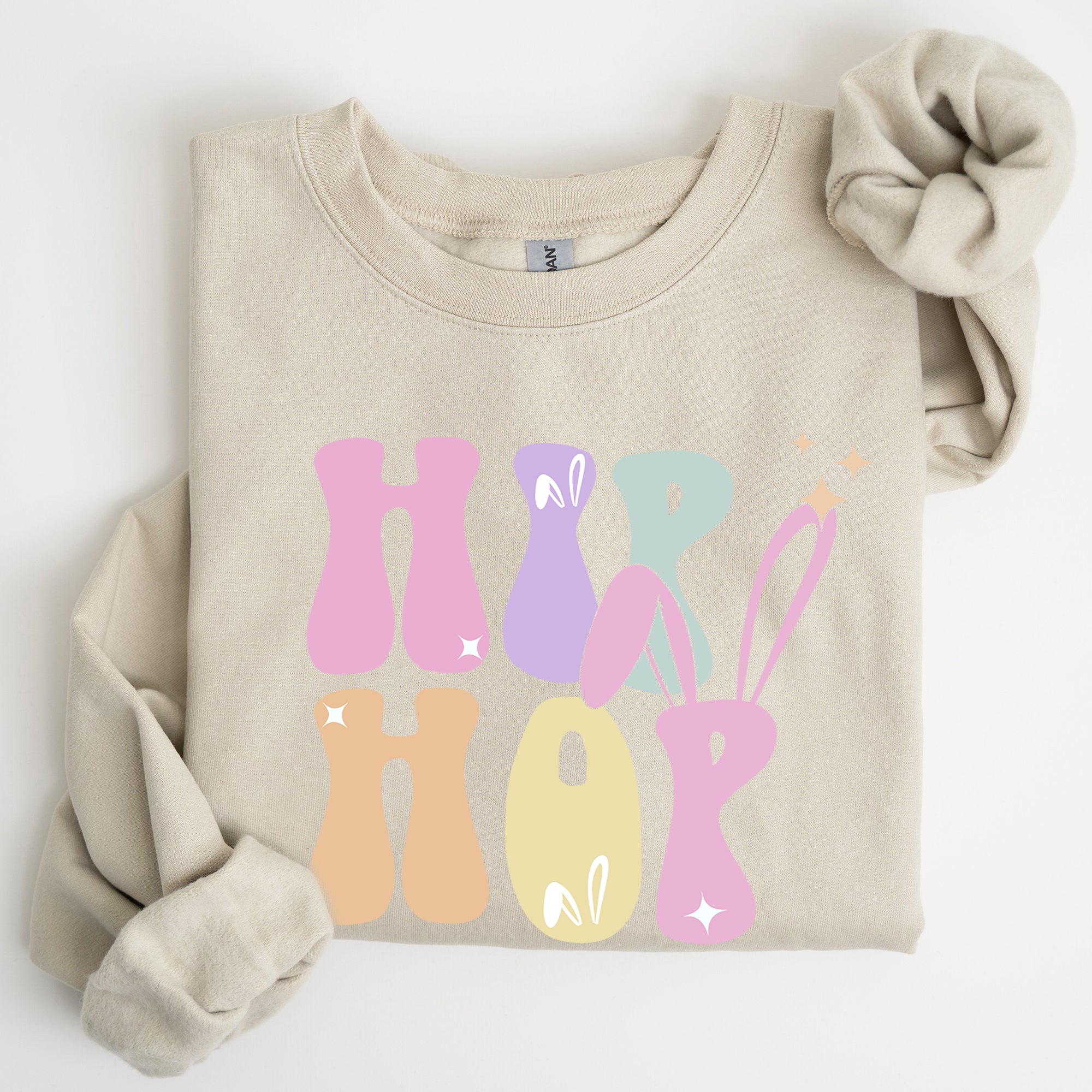 Hip Hop Retro Easter Bunny Rabbit Nostalgic Graphic Print Edition Limited Collection Sweatshirt