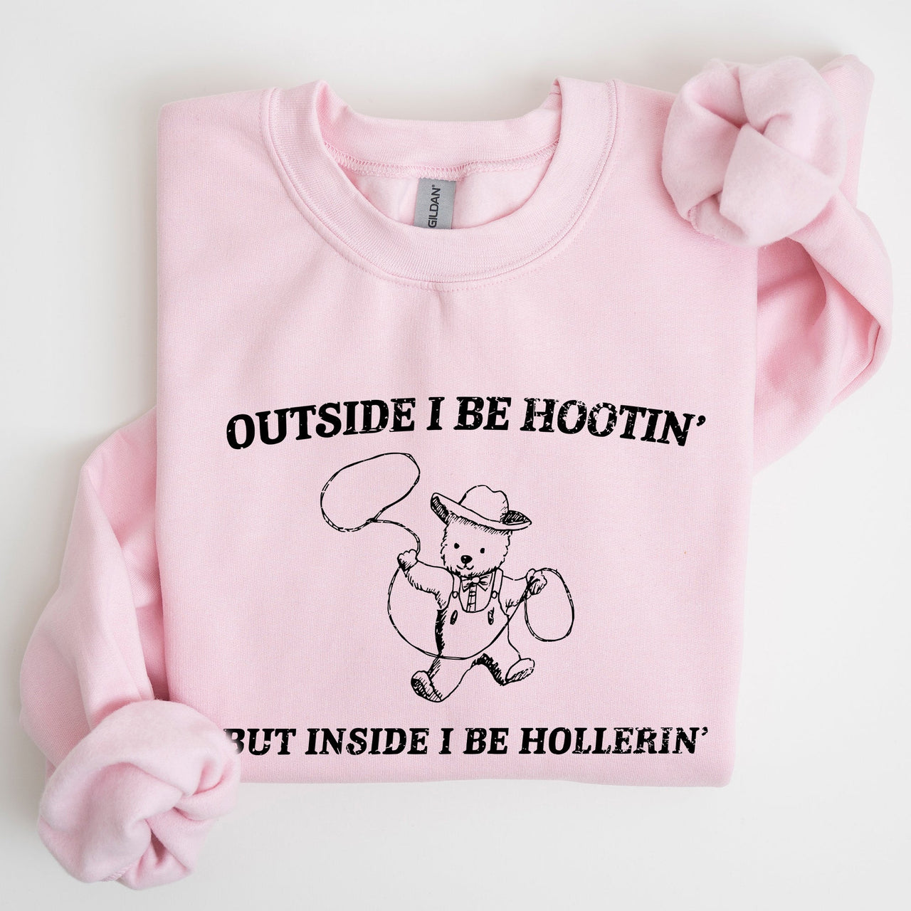 Hootin Hollerin Bear Meme Graphic Illustration For Meme Fans Everywhere Sweatshirt