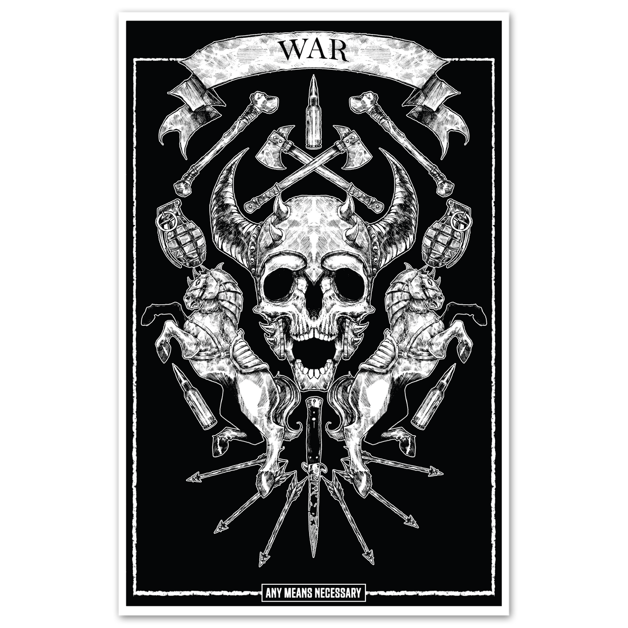 4 Horsemen War Print