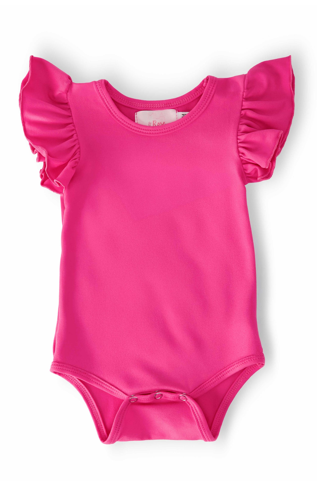 Hot Pink S/S Flutter Bodysuit