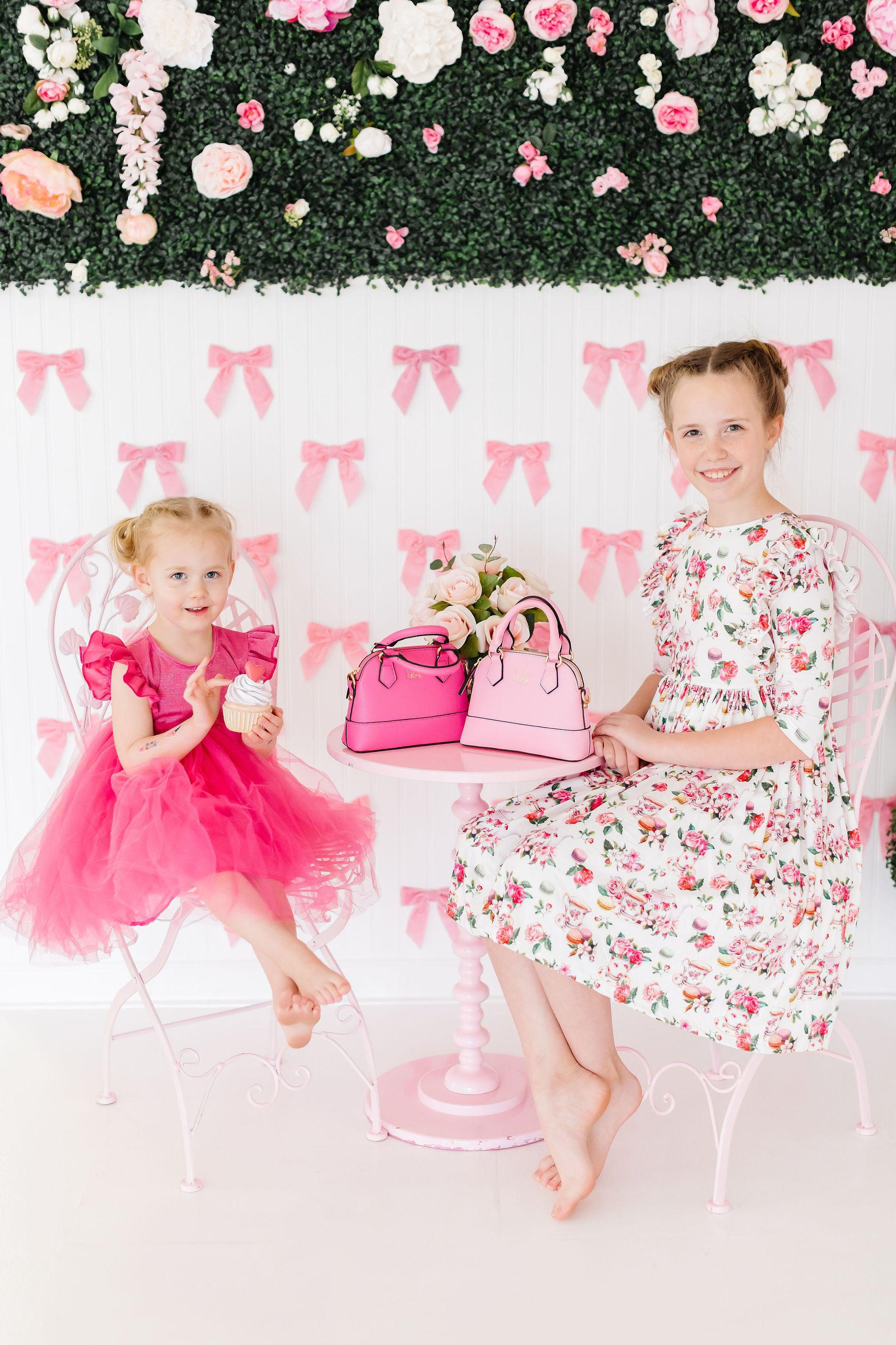 SALE Macarons & Tea Ruffle Twirl Dress