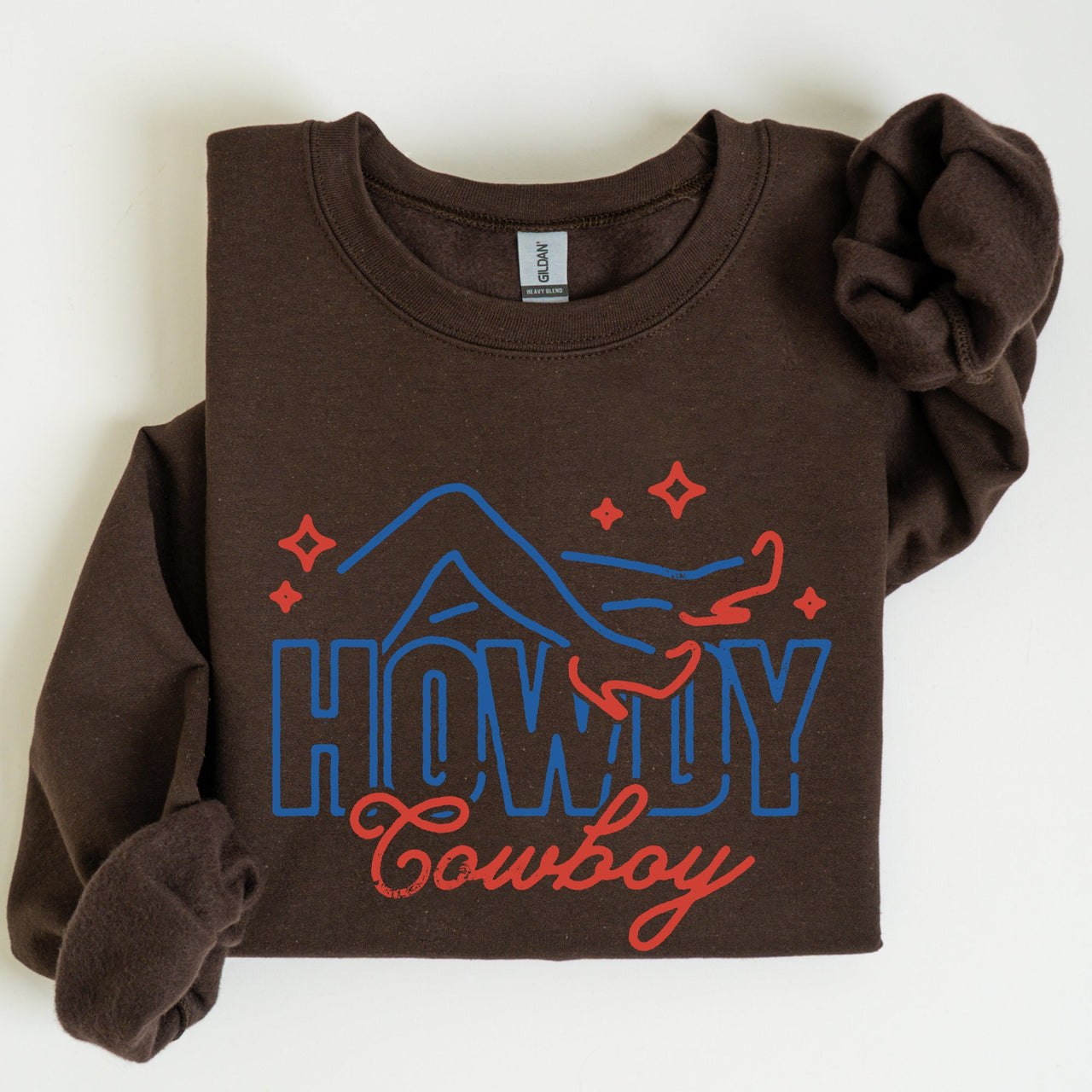 Howdy Cowboy Neon Las Vegas Retro Western Country Icons Neon Nights Edition Sweatshirt