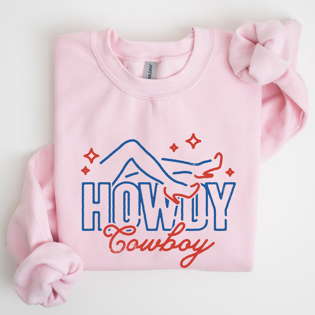 Howdy Cowboy Neon Las Vegas Retro Western Country Icons Neon Nights Edition Sweatshirt