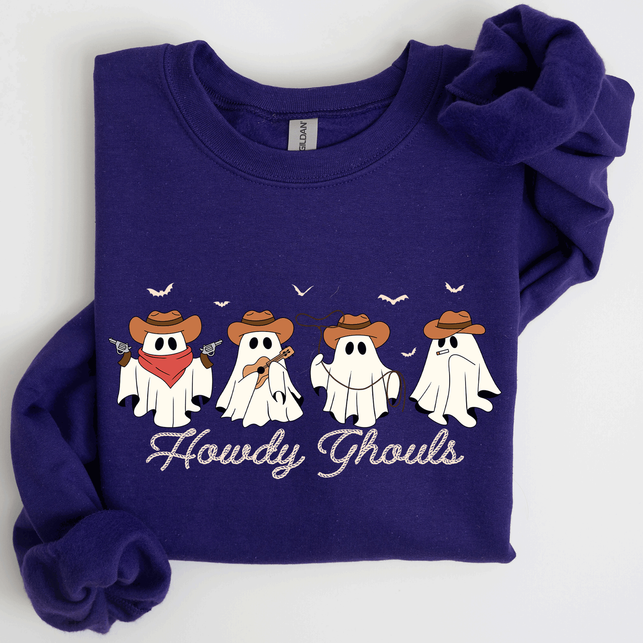 Howdy Ghouls, Cowboy Ghosts, Western, Halloween Sweatshirt