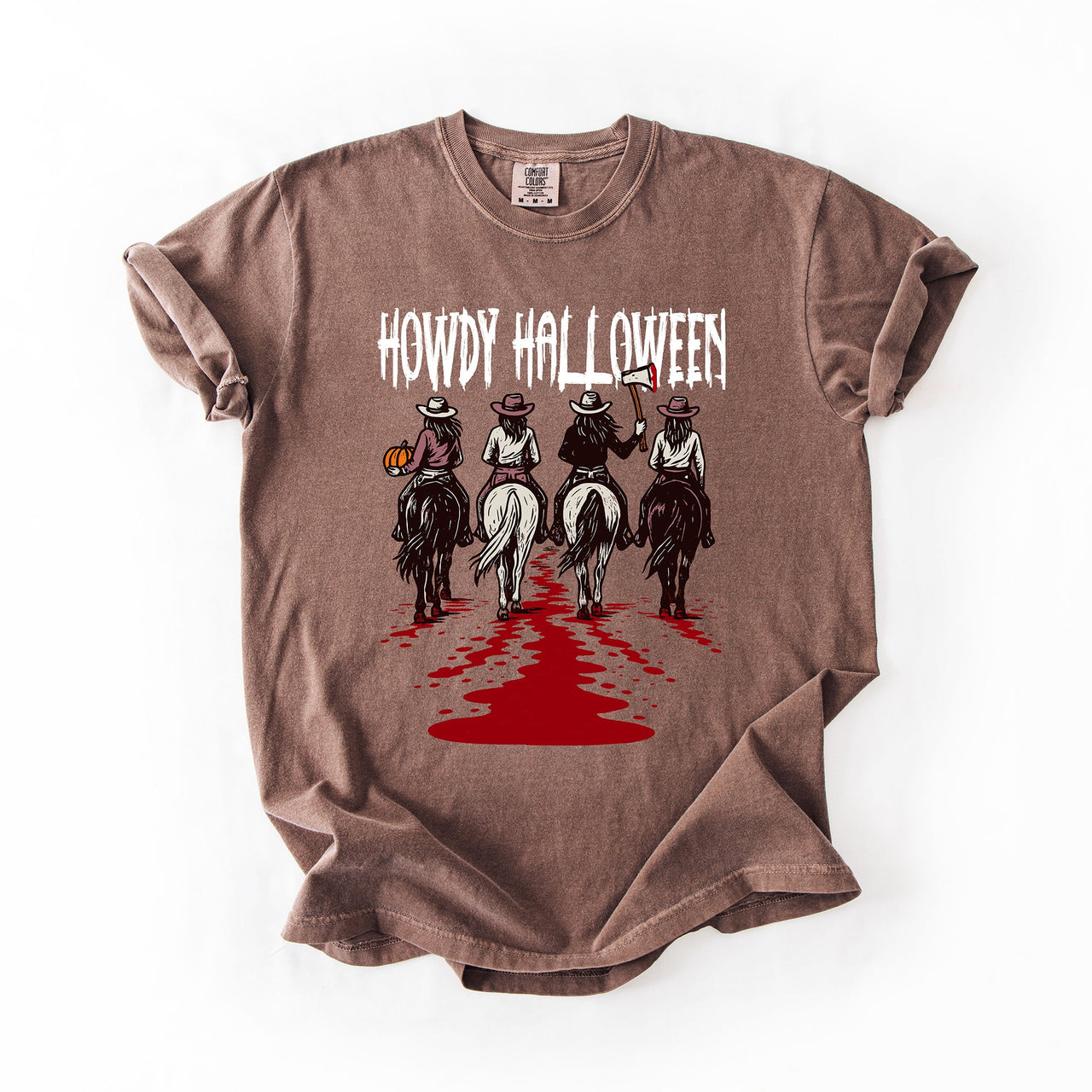 Howdy Halloween, Cowgirls, Western, Spooky Limited Edition Collection Comfort Colors Tee