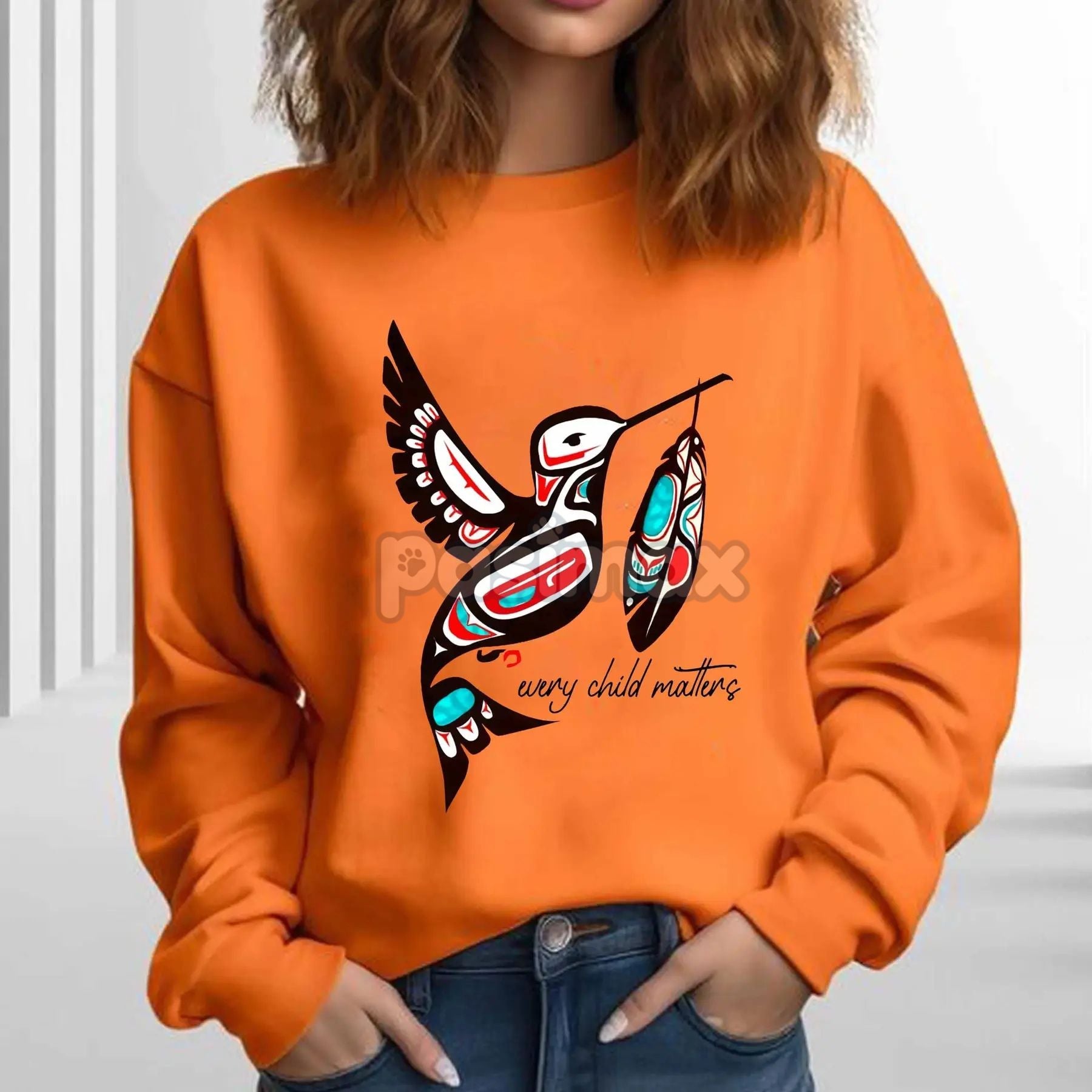 Hunting Season Sweatshirt – Preppy Camo Bow Every Child Matters Top