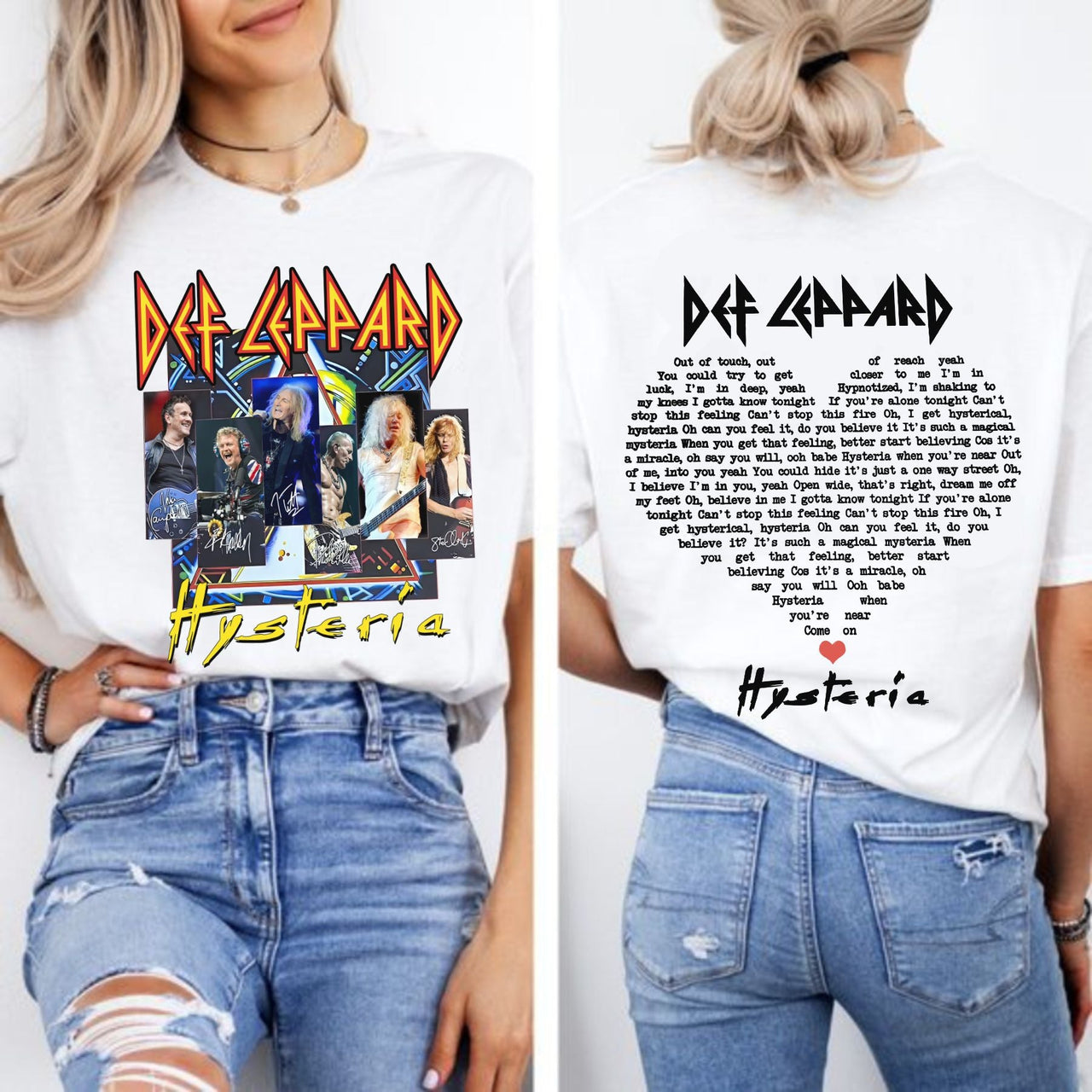 Hysteria Classic Rock T-Shirt - Def Leppard 1987 Album Vintage Tee, Unisex Music Apparel