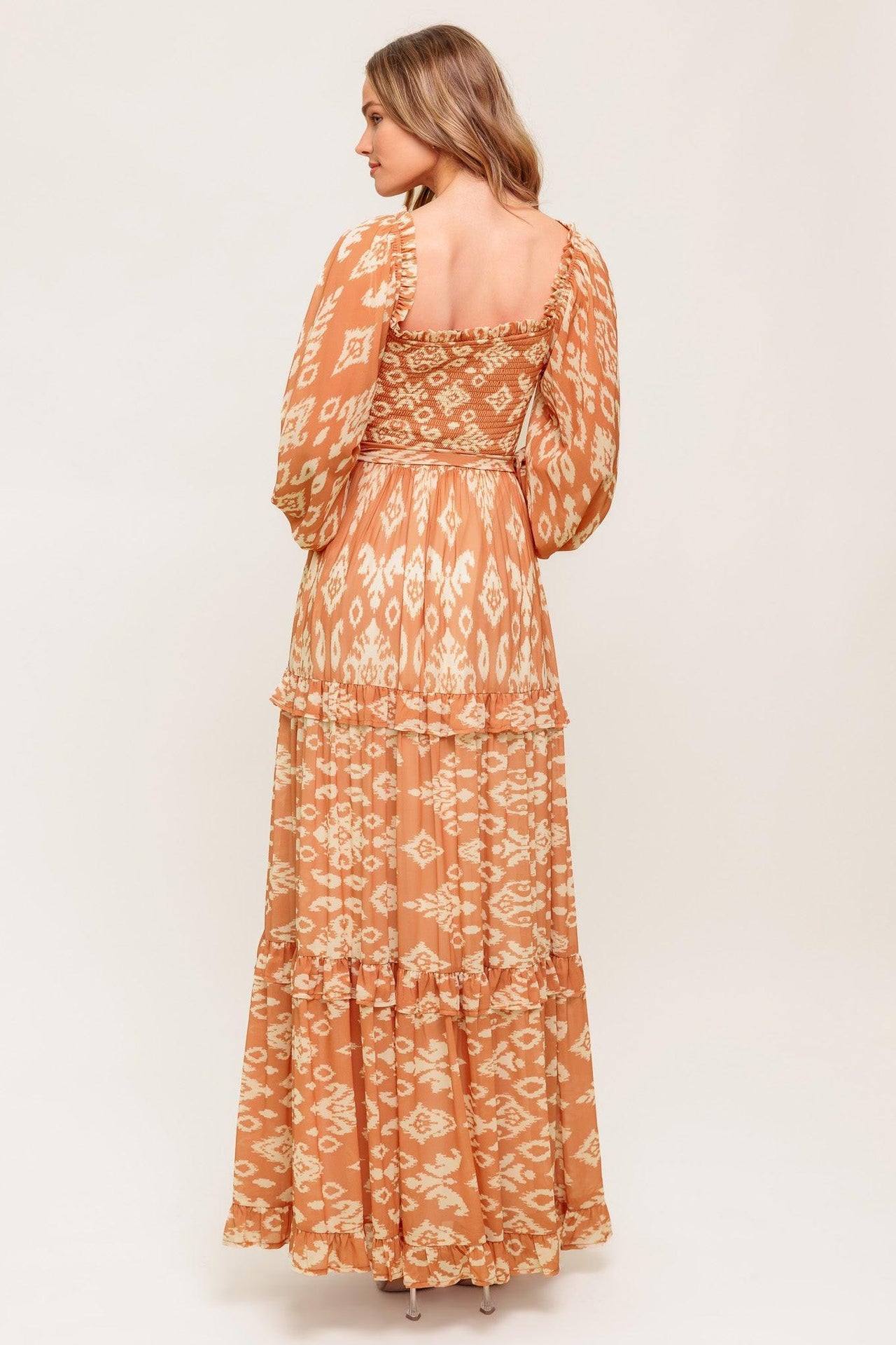 COSMOPOLITAN ELEGANCE WOVEN MAXI DRESS