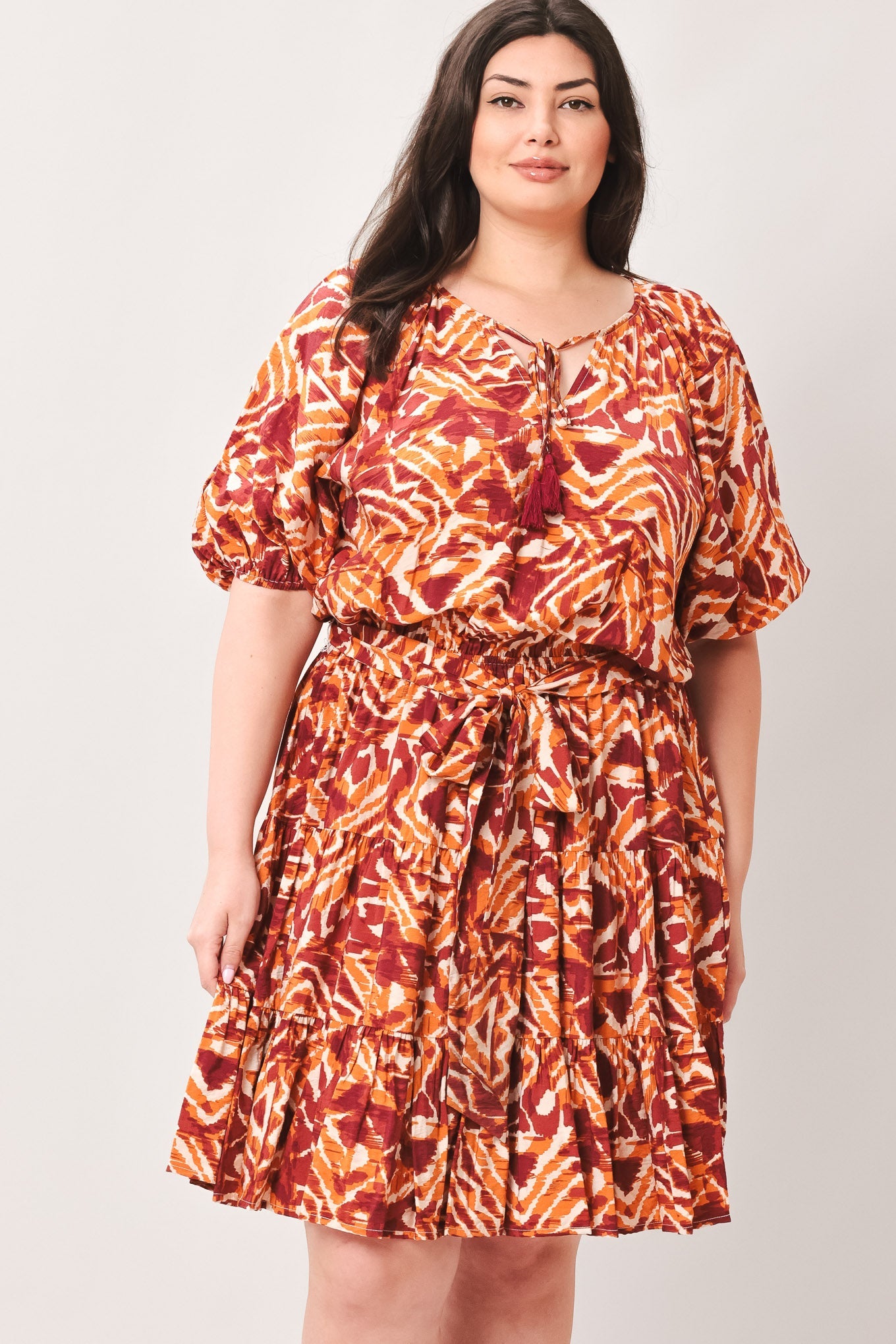 FLORA HARMONY WOVEN MINI DRESS