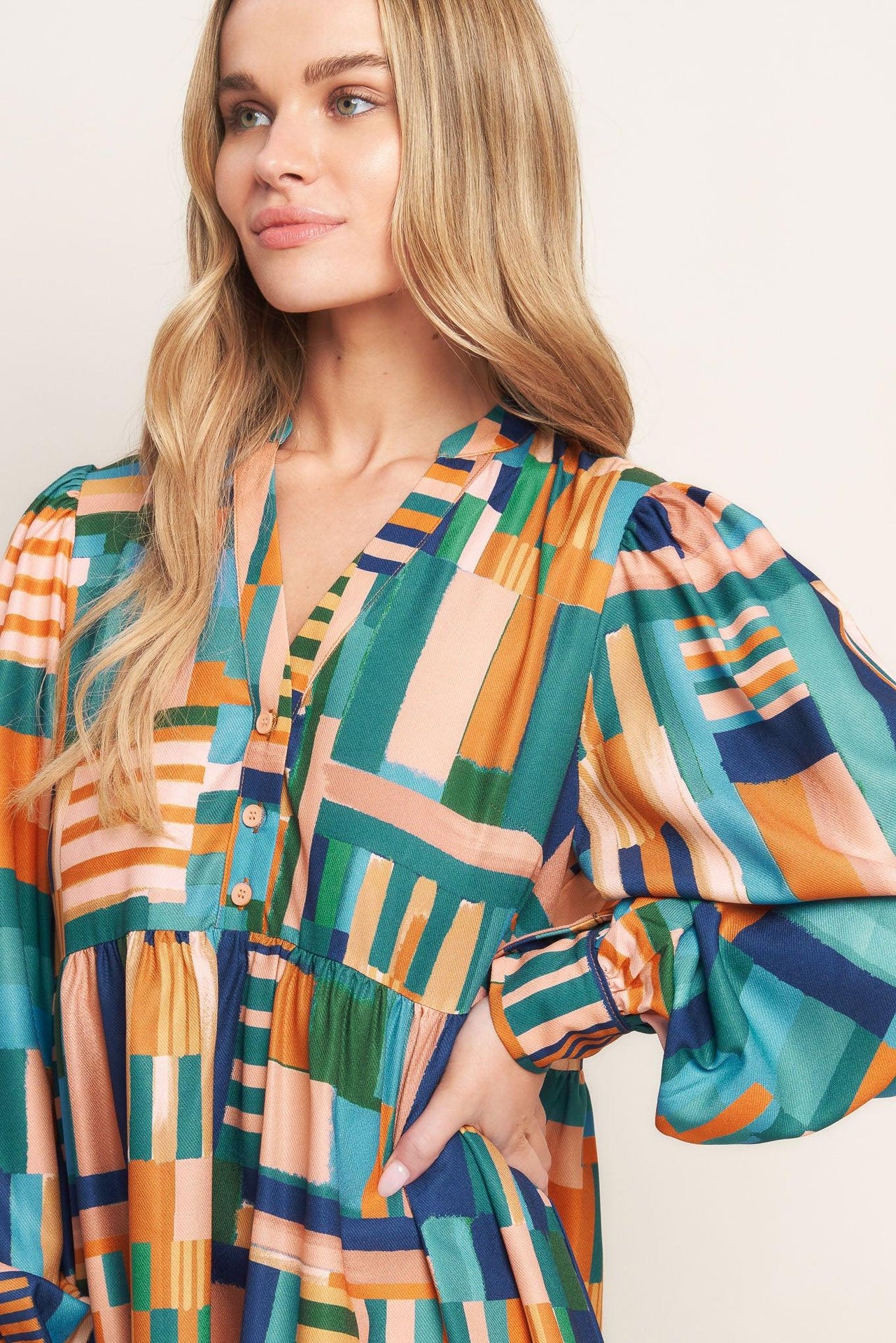EFFORTLESS SELECTION WOVEN MINI DRESS