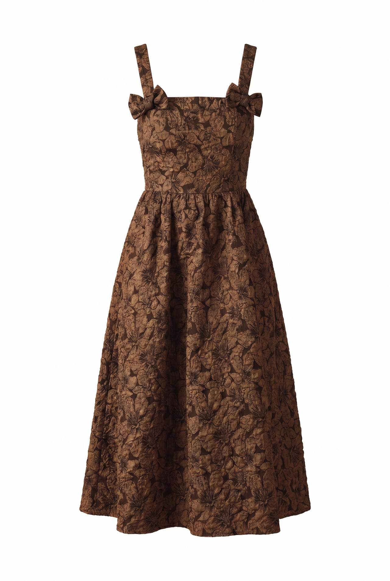 LOST IN TIME WOVEN MIDI DRESS