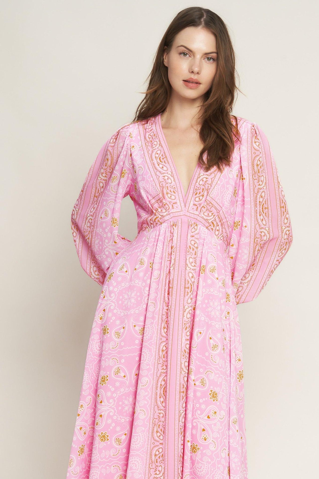 RIPPLES OF TIME WOVEN MAXI DRESS